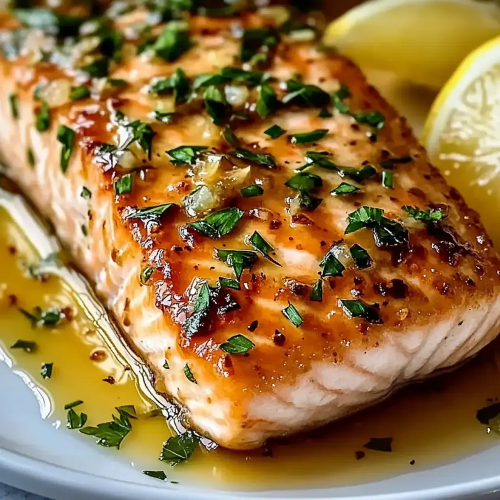 Honey Garlic Butter Baked Salmon