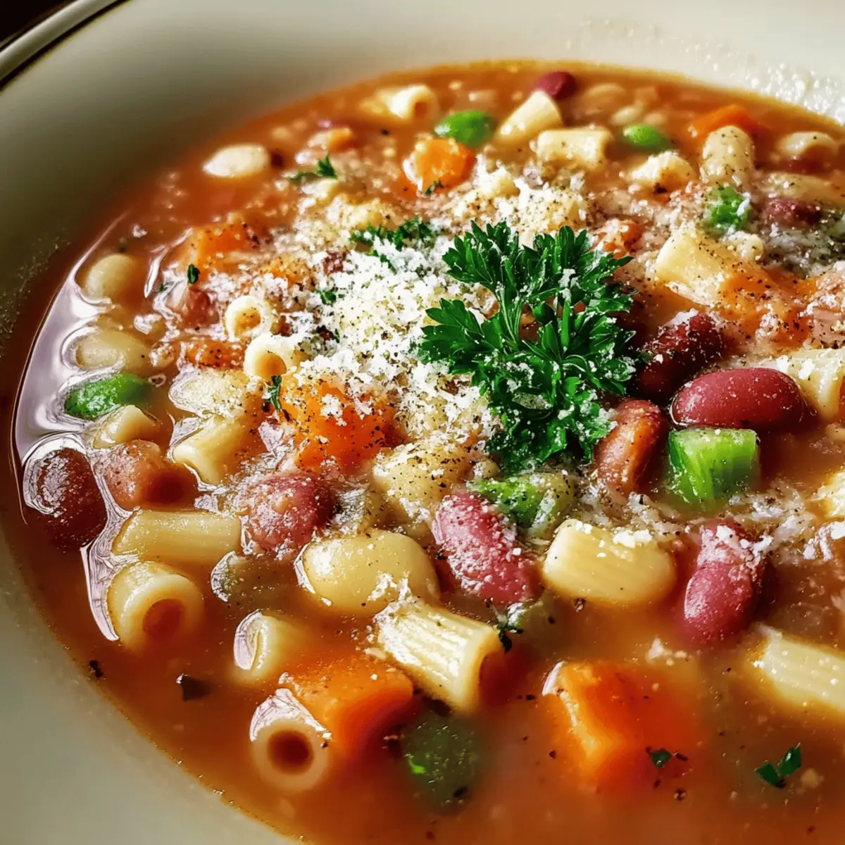 Italian Pasta Fagioli Soup