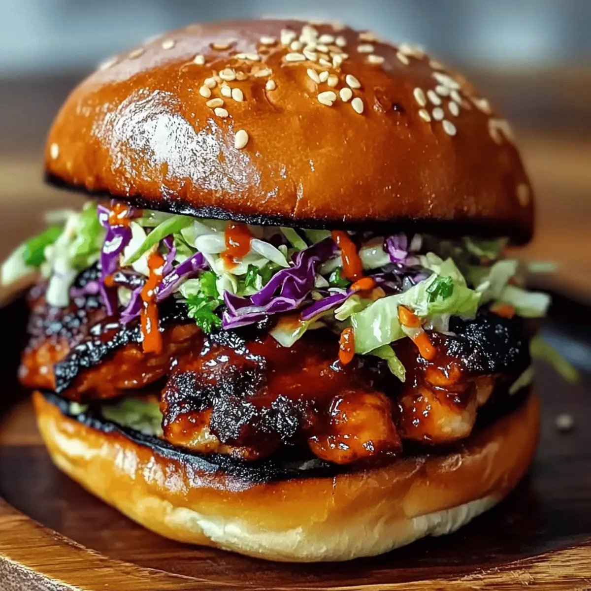 Korean BBQ Chicken Sandwich