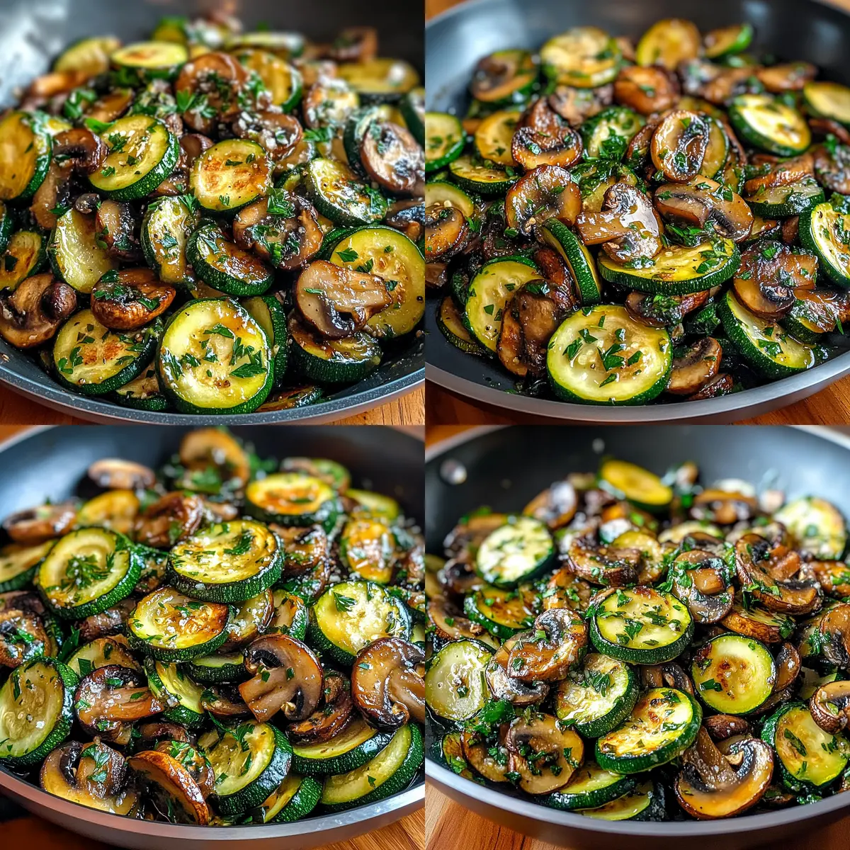 Skillet Zucchini and Mushrooms