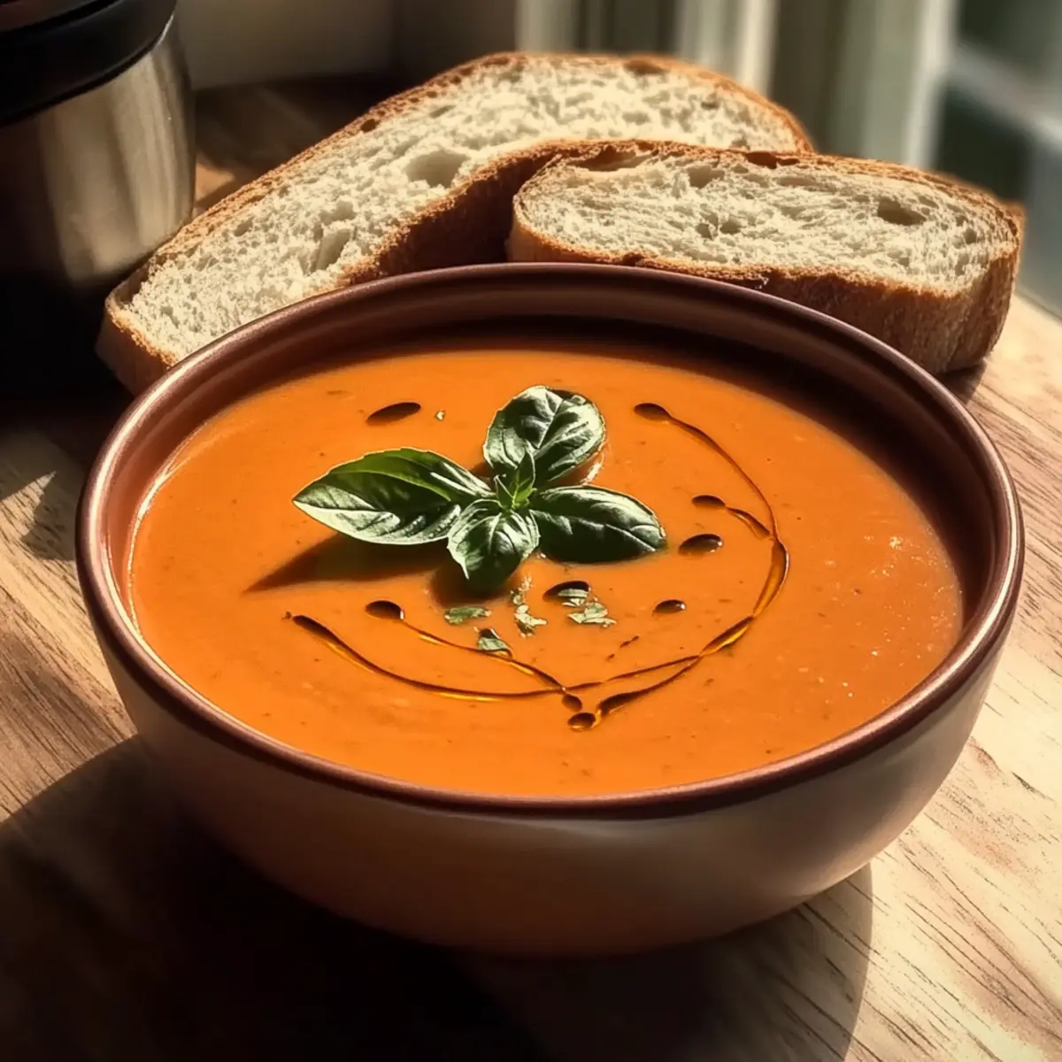 Middle-of-Winter Creamy Tomato Soup (Canned Tomatoes)