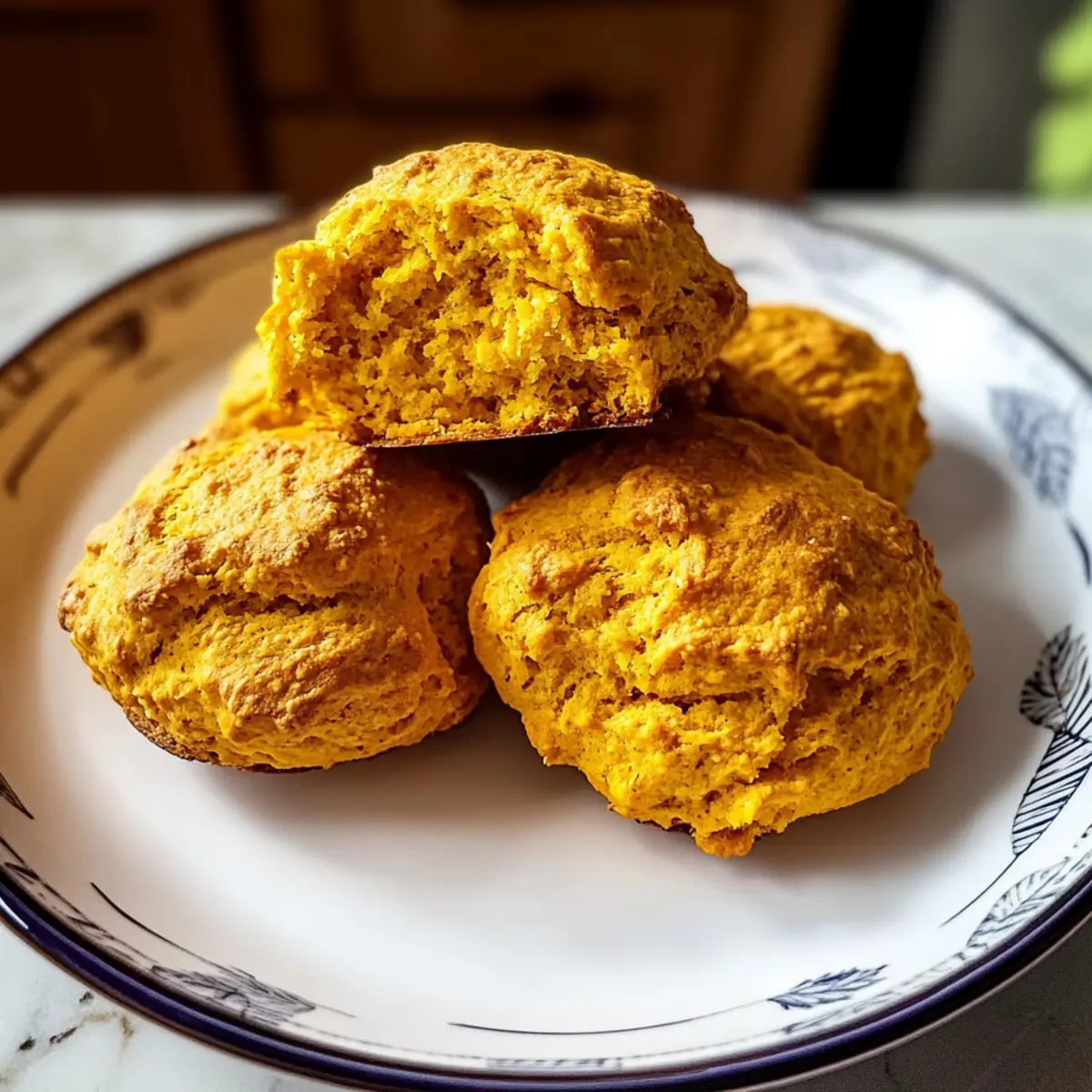 Fluffy Spiced Pumpkin Biscuits