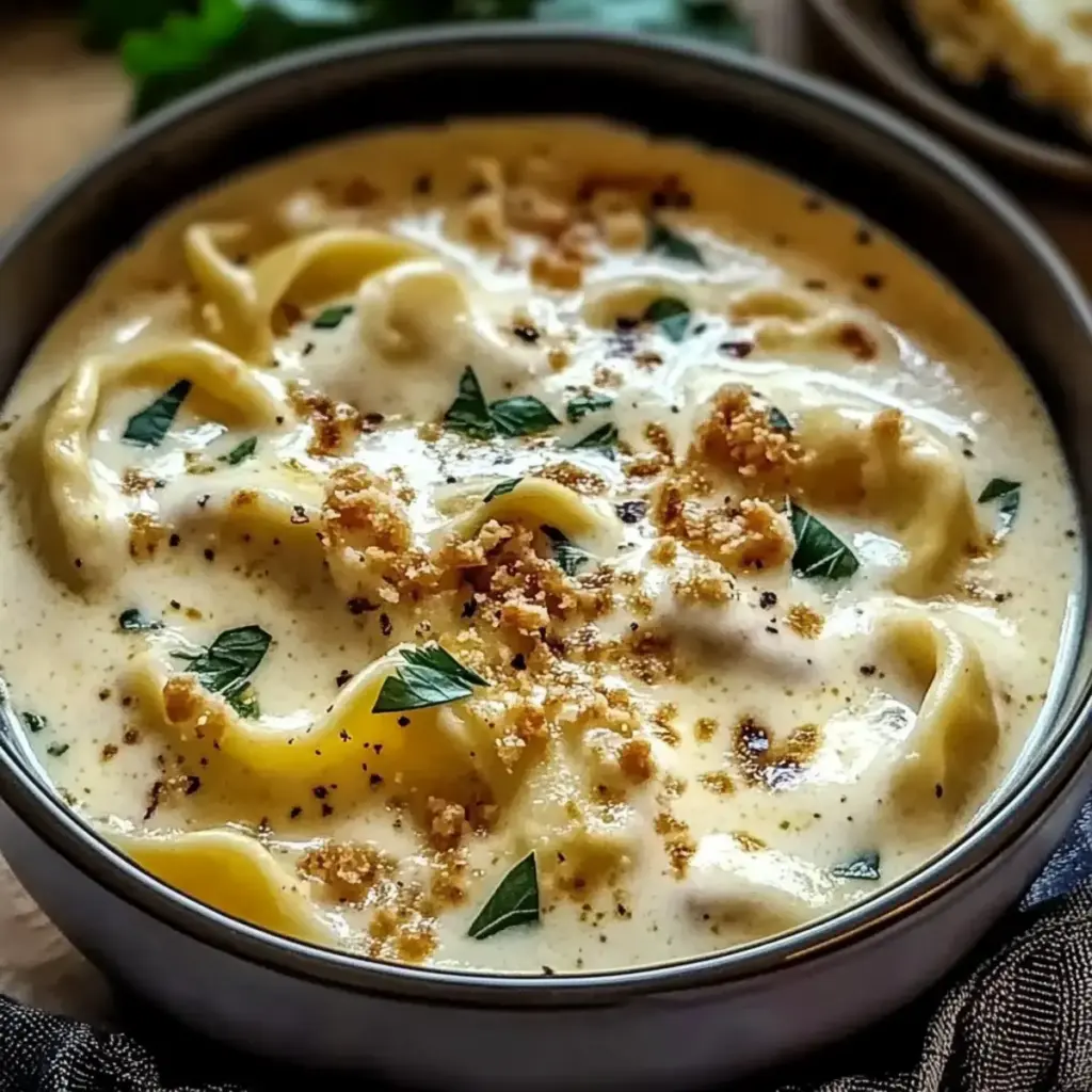 Creamy Alfredo Lasagna Soup