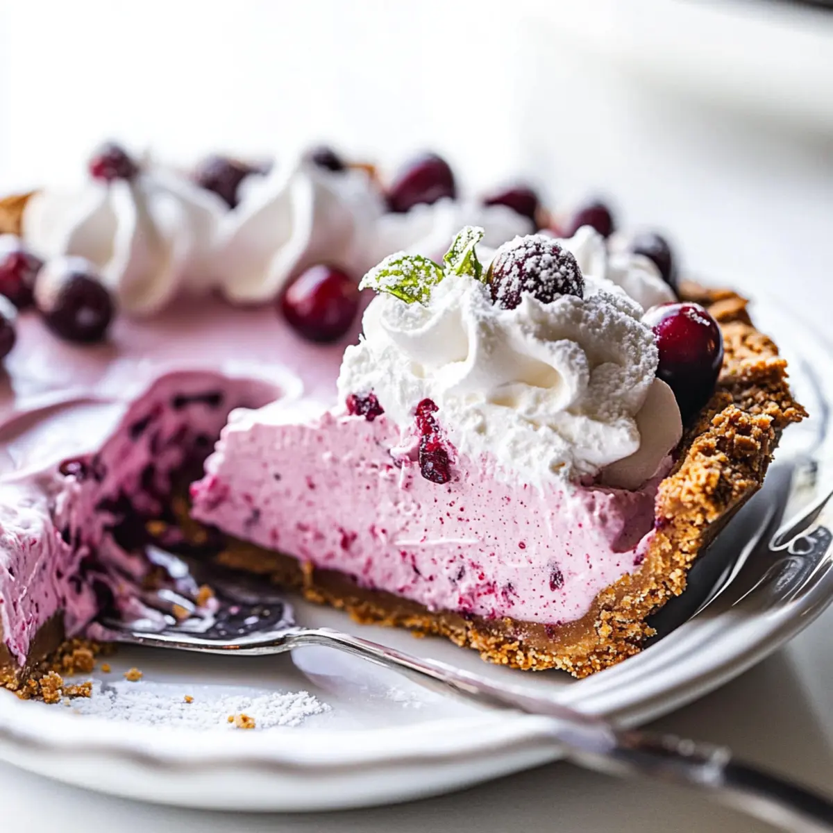Cranberry Mousse Pie