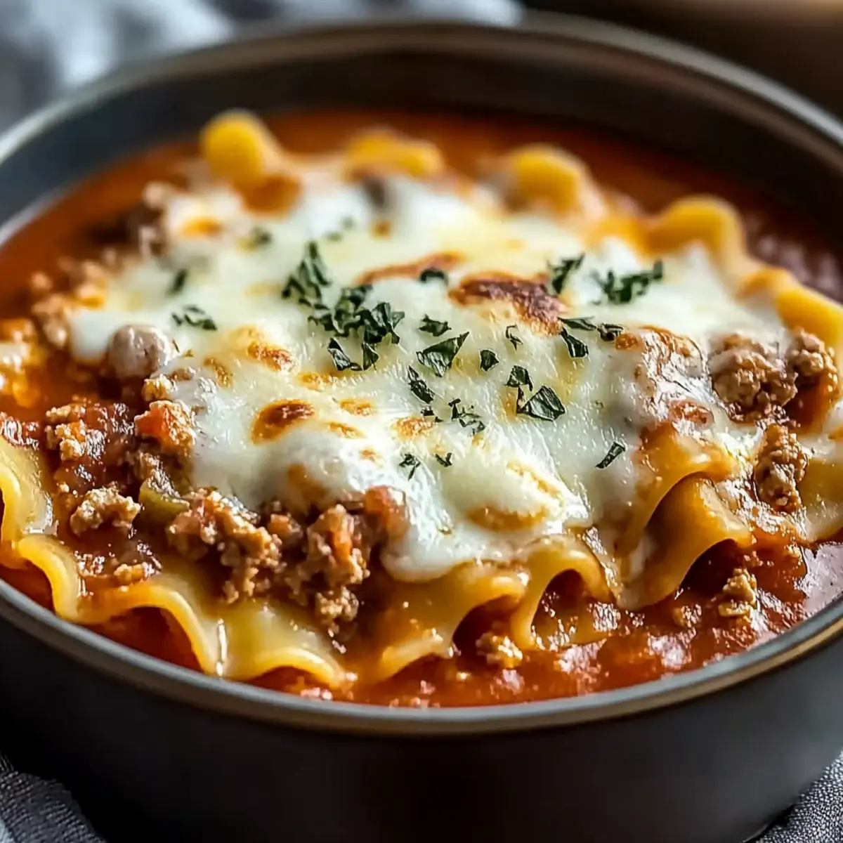 Crock Pot Lasagna Soup