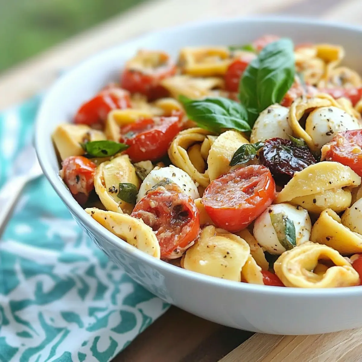 Roasted Red Pepper and Parmesan Tortellini Salad