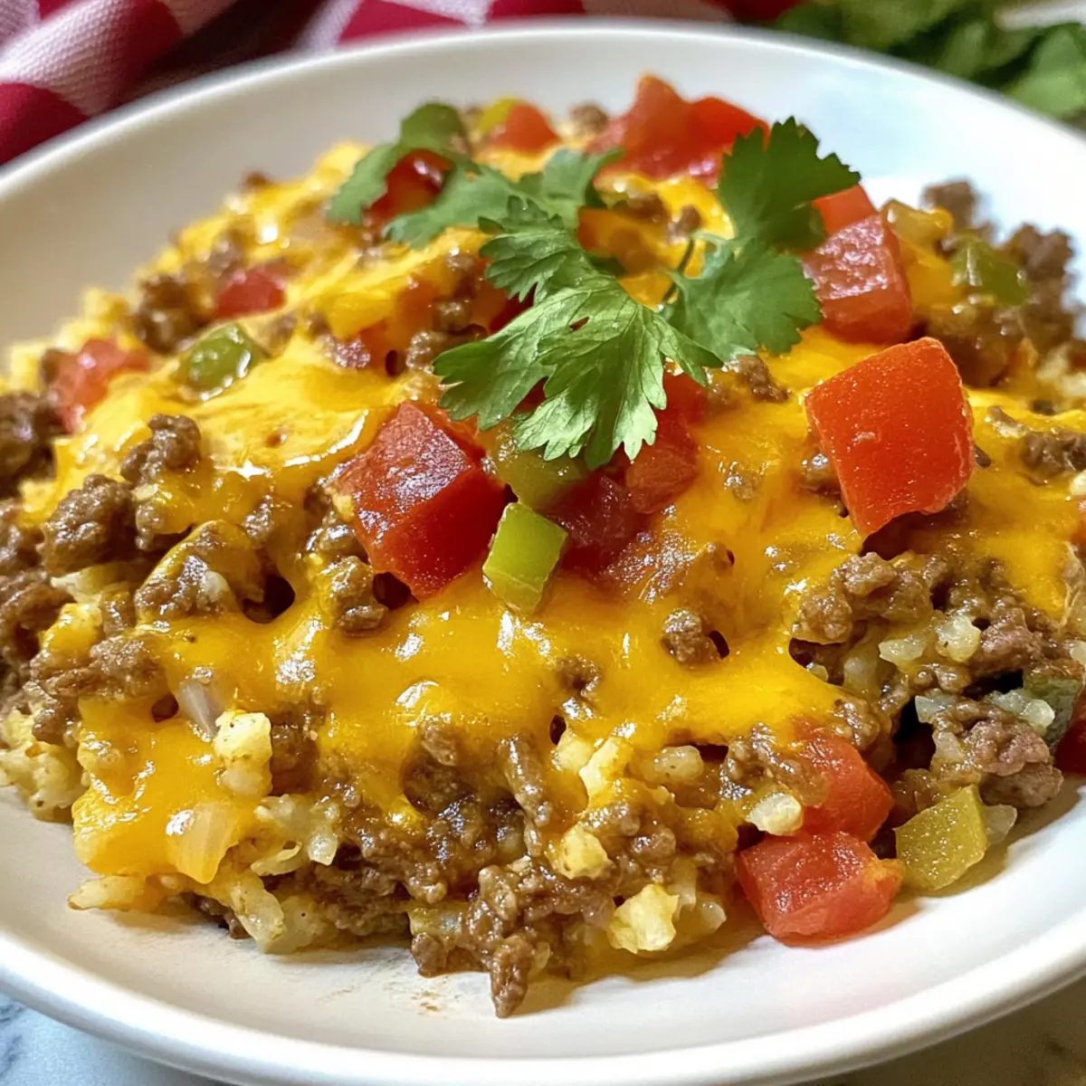Taco Ground Beef & Cauliflower Rice