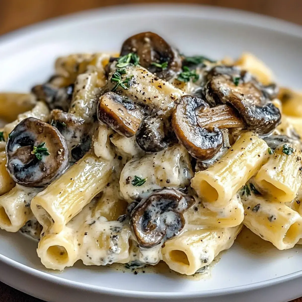 Gorgonzola Truffle Cream Mushrooms