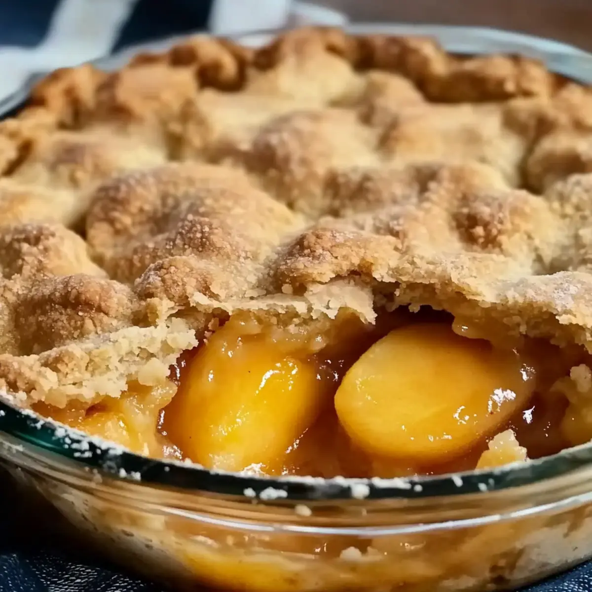 Fresh Southern Peach Cobbler