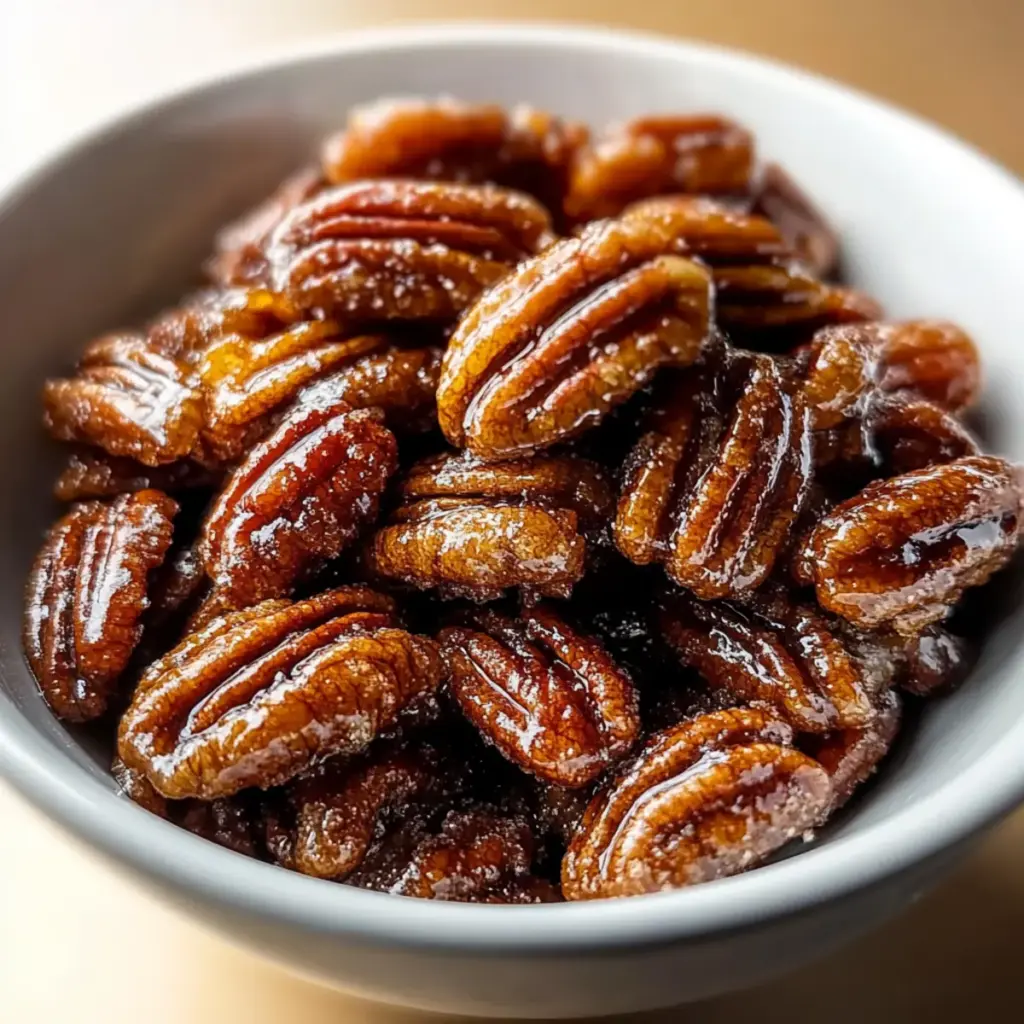 Crockpot Fireball Whisky Candied Pecans