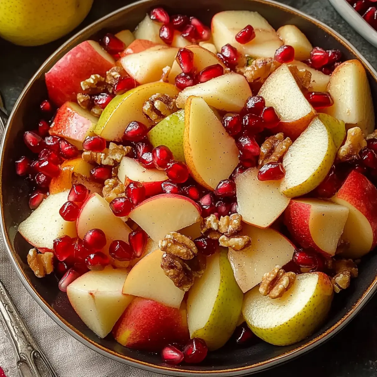 Winter Fruit Salad with Cinnamon Vanilla Dressing
