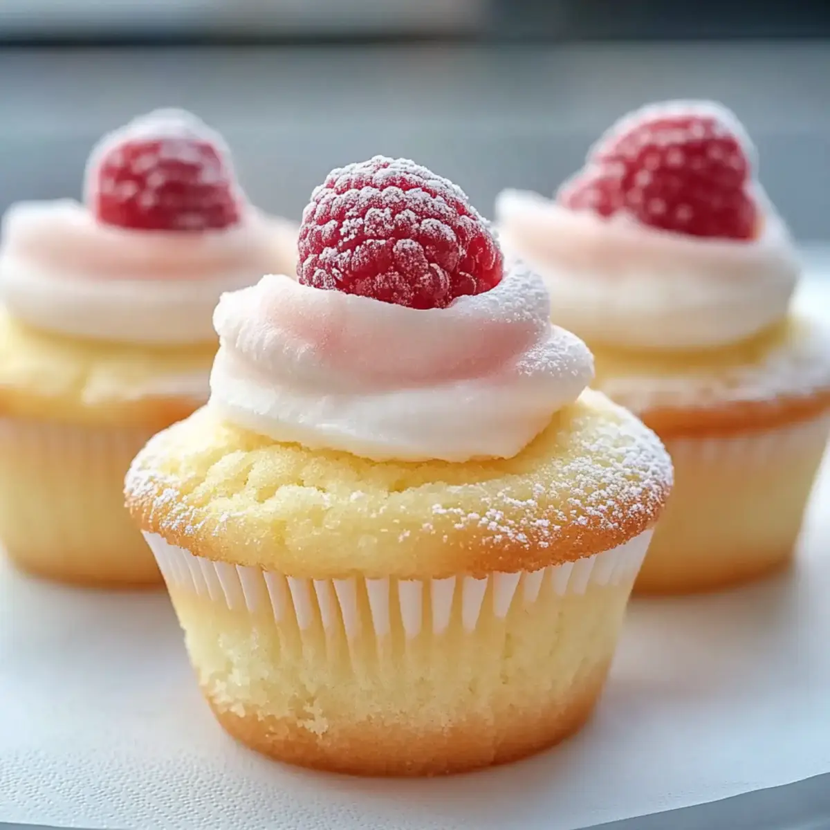 Fluffy Japanese Cotton Cheesecake Cupcakes