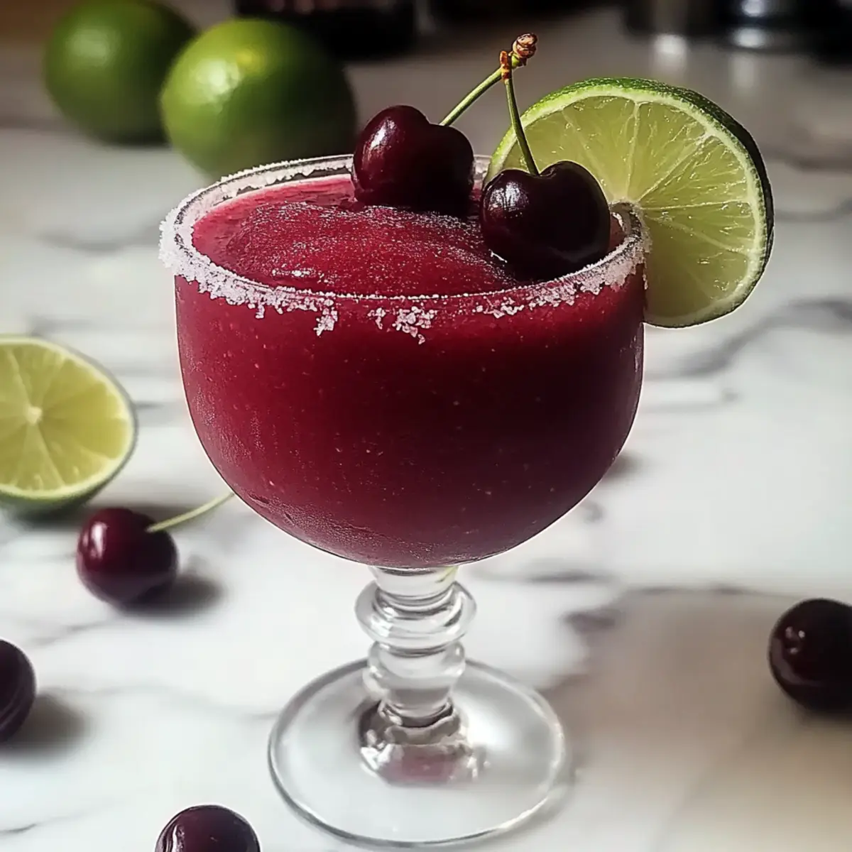 Frozen Cherry Lime Margarita