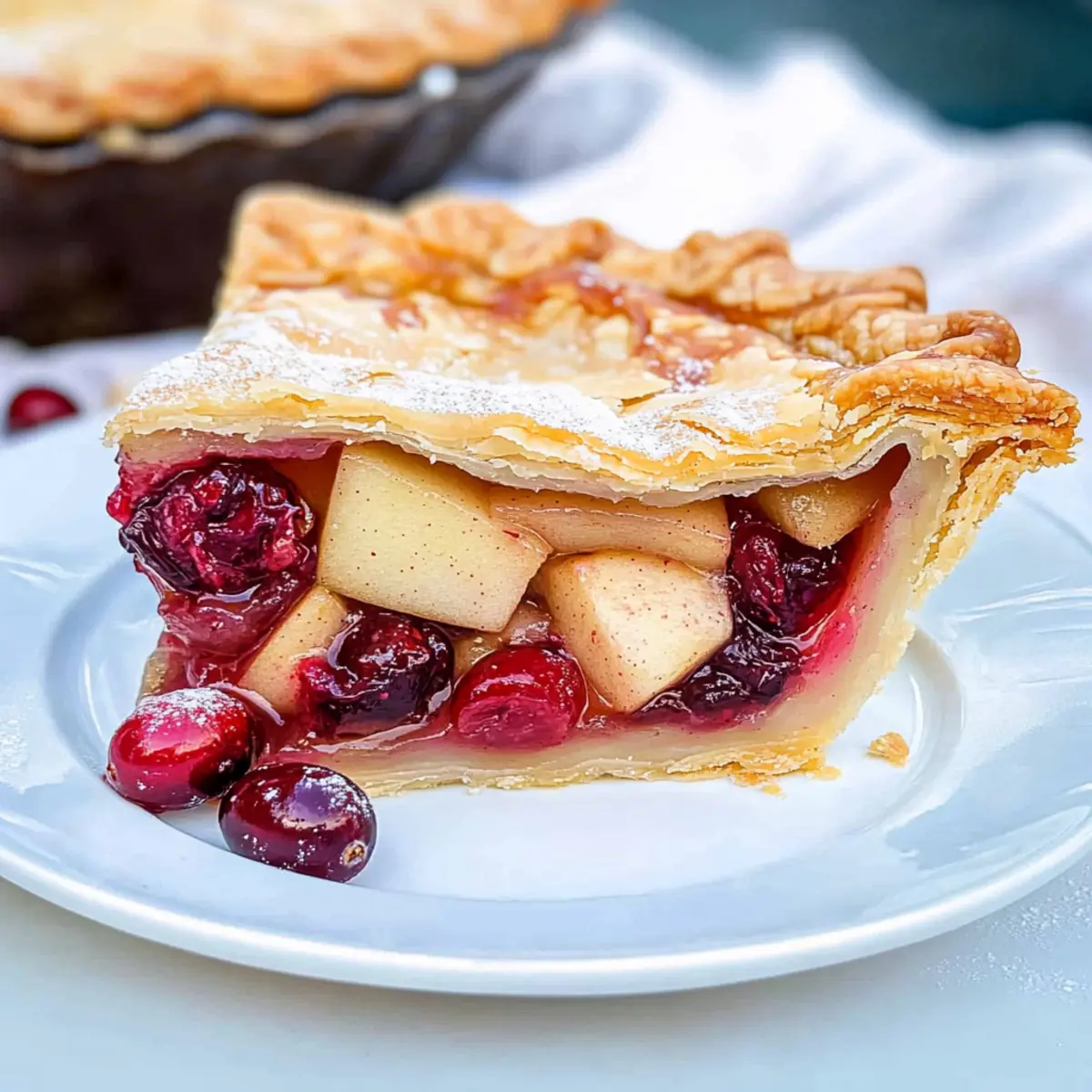Spiced Apple Cranberry Pie