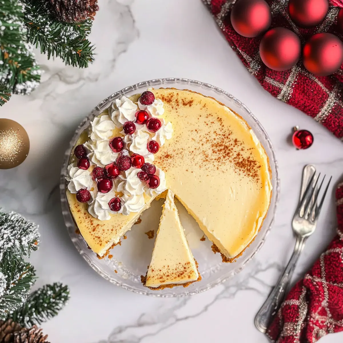 Eggnog Cheesecake