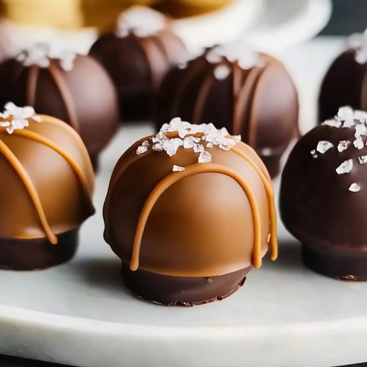 Salted Caramel Fudge Truffles