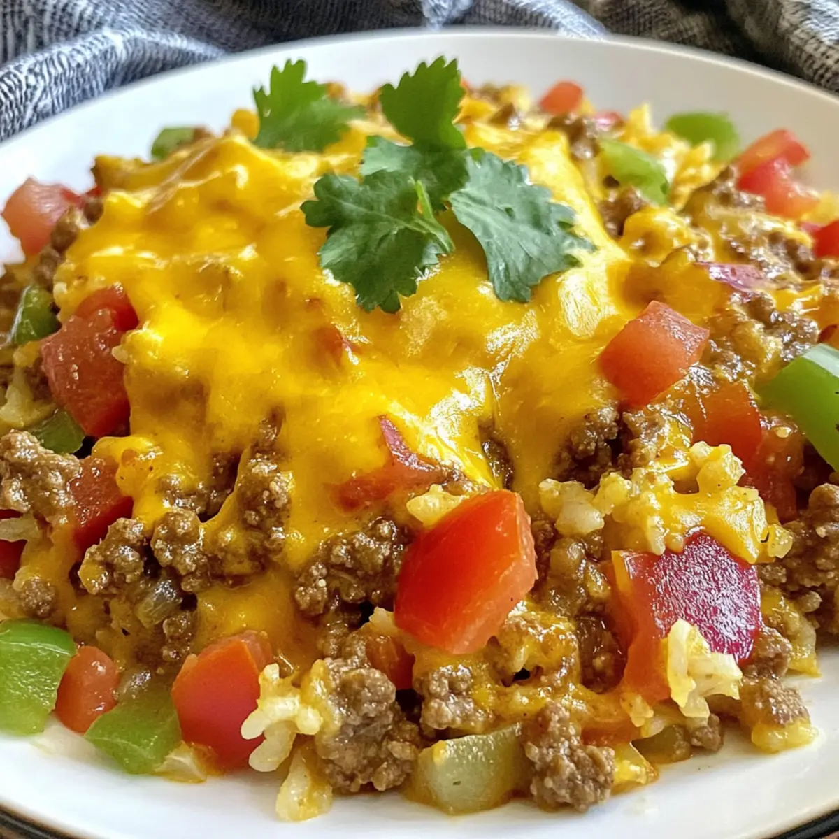 Taco Ground Beef & Cauliflower Rice