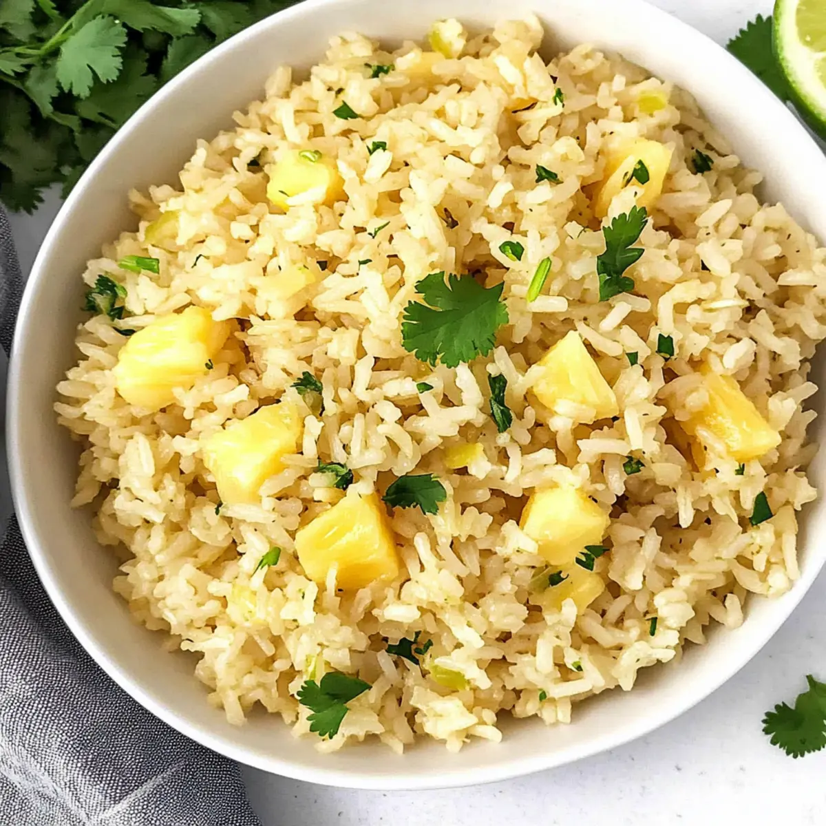 Easy Pineapple Lime Rice