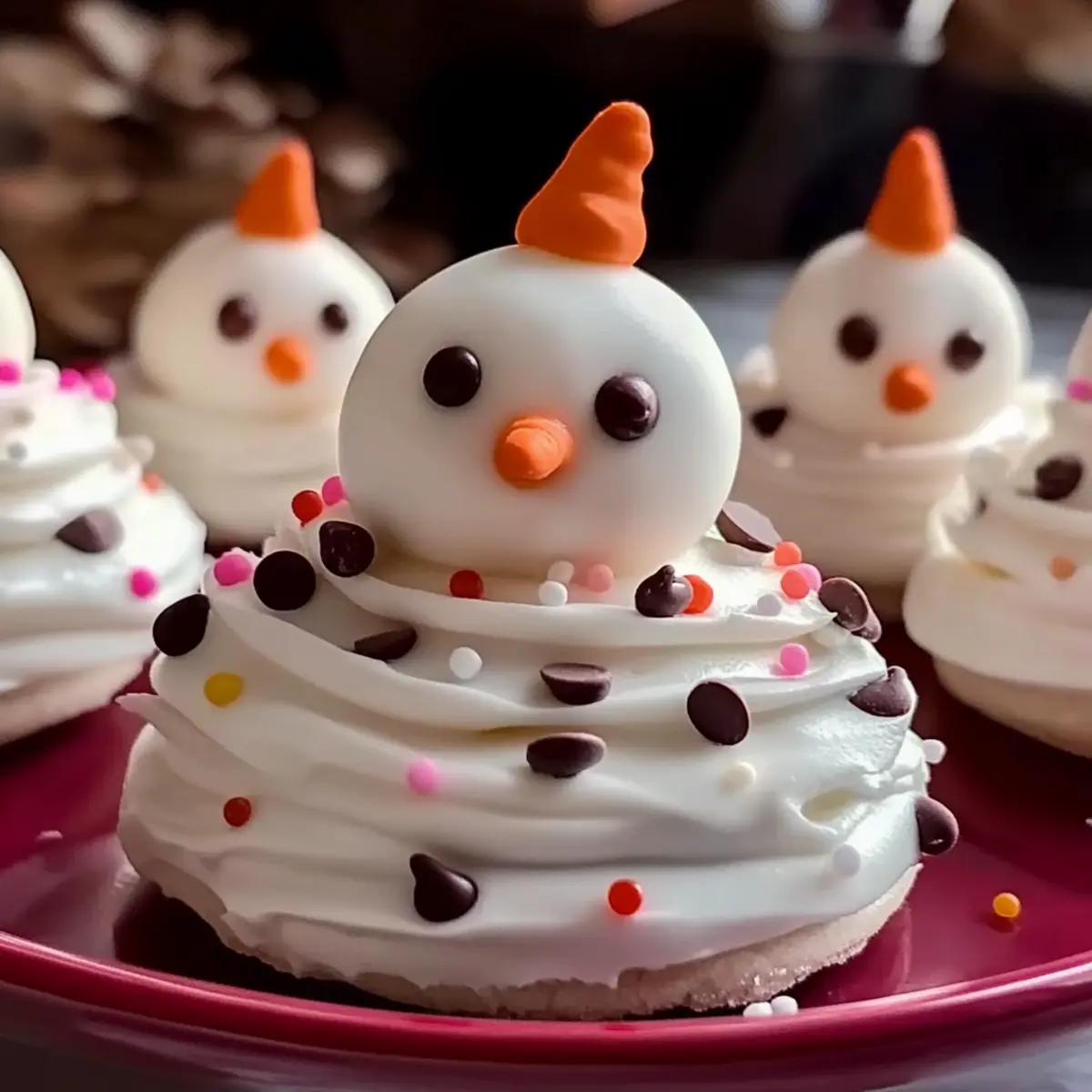 Meringue Snowmen Cookies