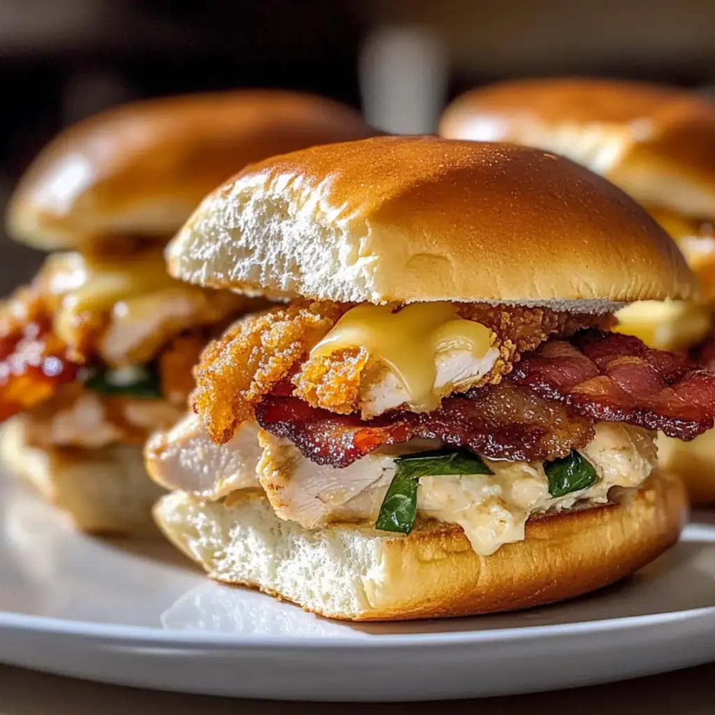 Maple Chicken Bacon Sliders