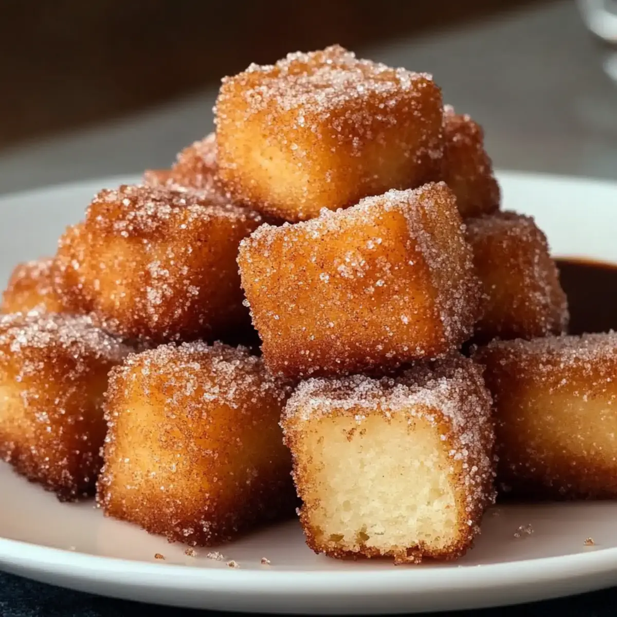 Crispy Angel Cake Churro Bites