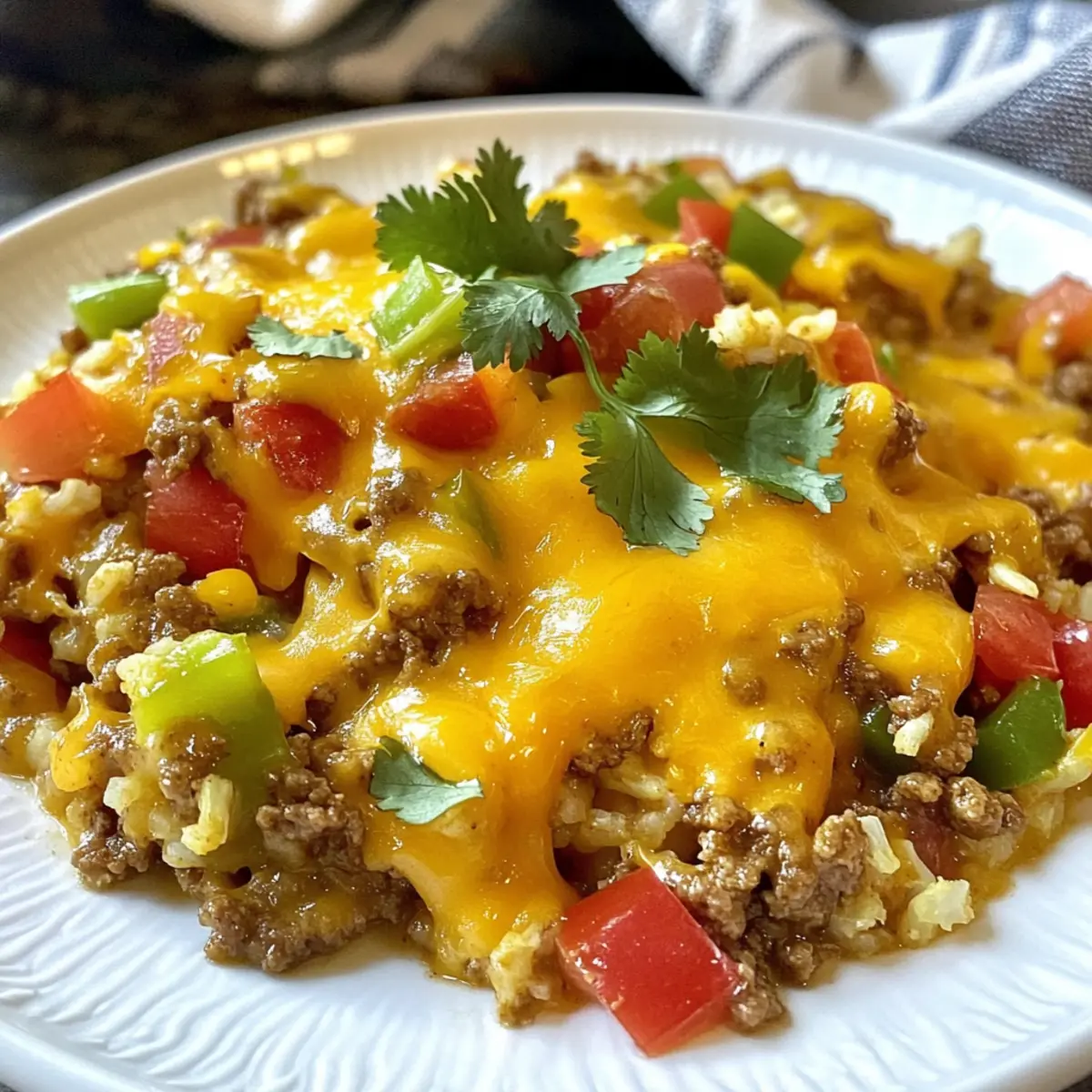 Taco Ground Beef & Cauliflower Rice