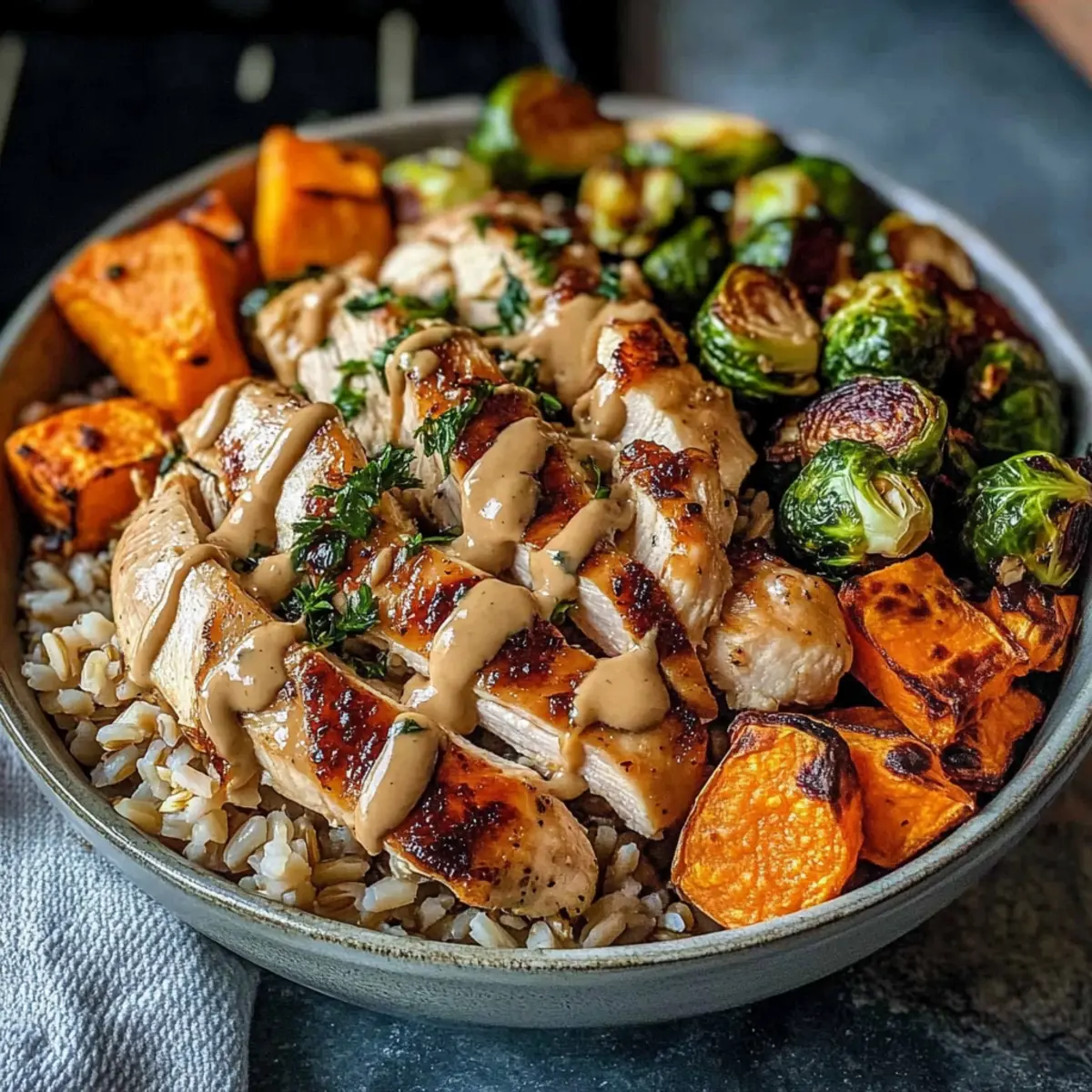 Chicken Sweet Potato Bowls