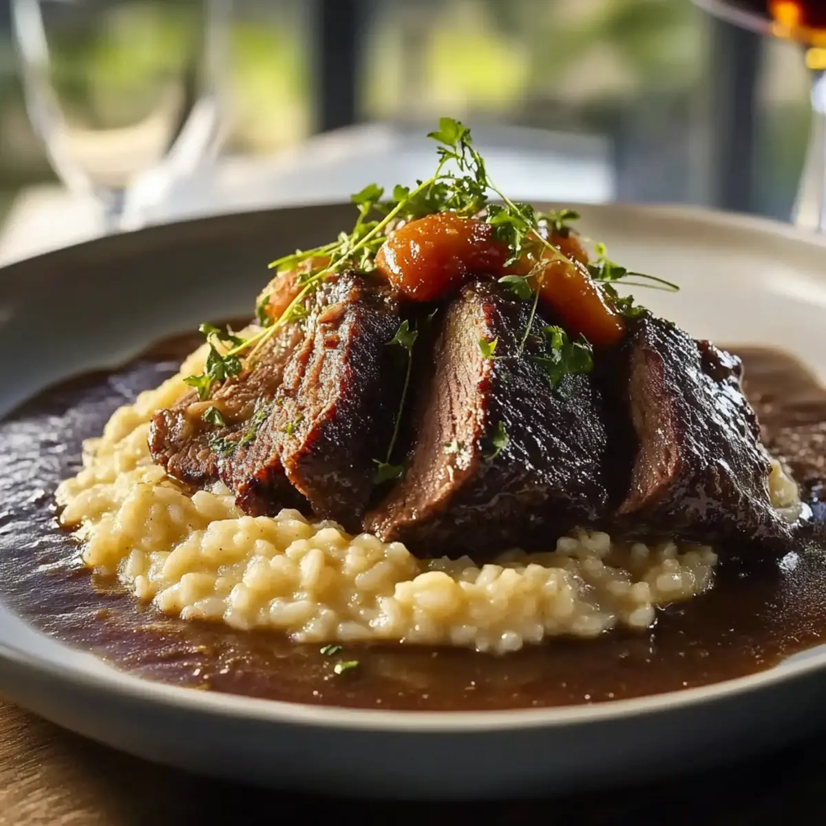 Italian Pot Roast Parmesan Risotto