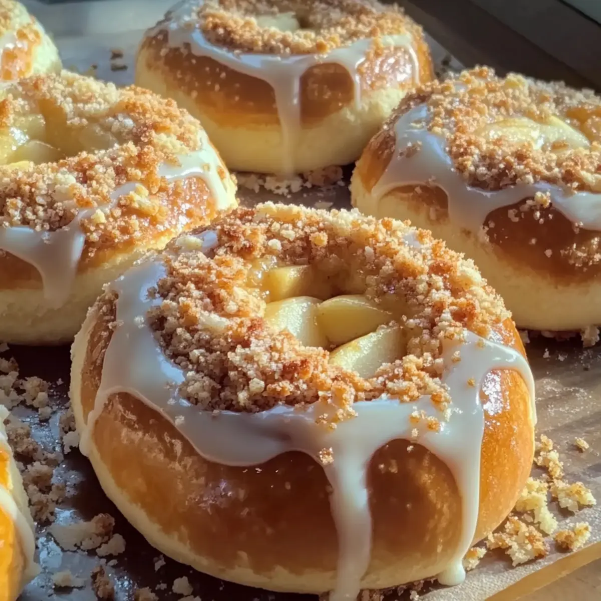 Apple Cheesecake Buns