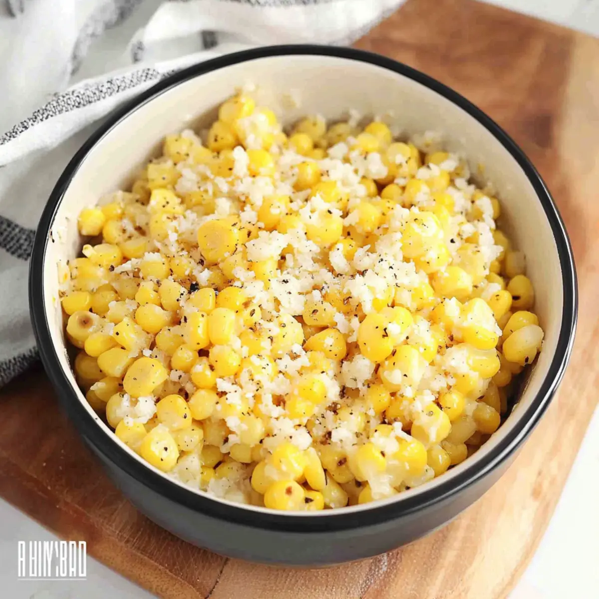 parmesan garlic fried corn