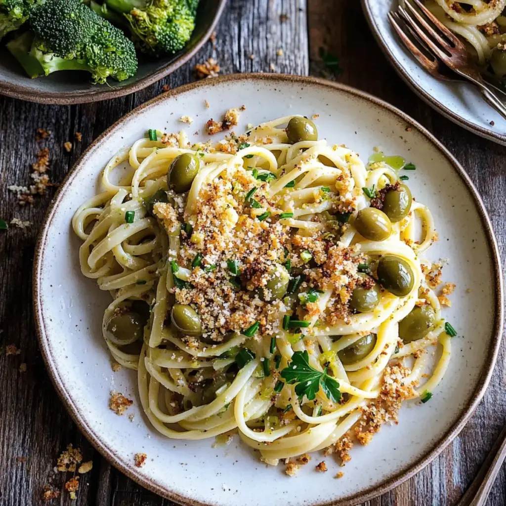 Linguine with Broccolini & Breadcrumbs