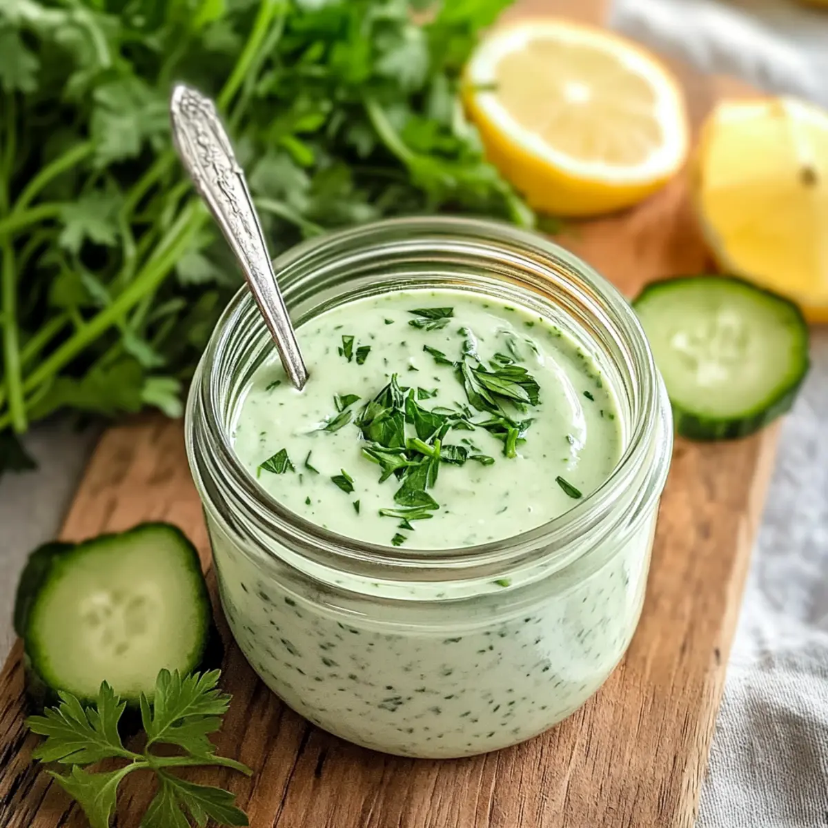 Creamy Green Goddess Dressing