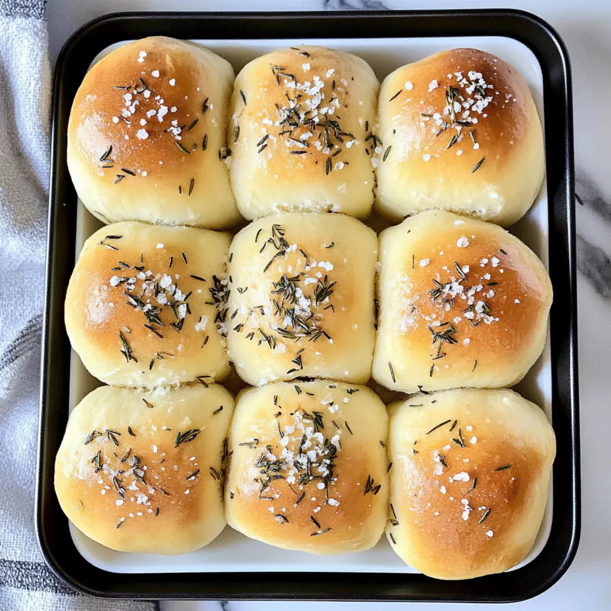 Sea Salt Rosemary Rolls