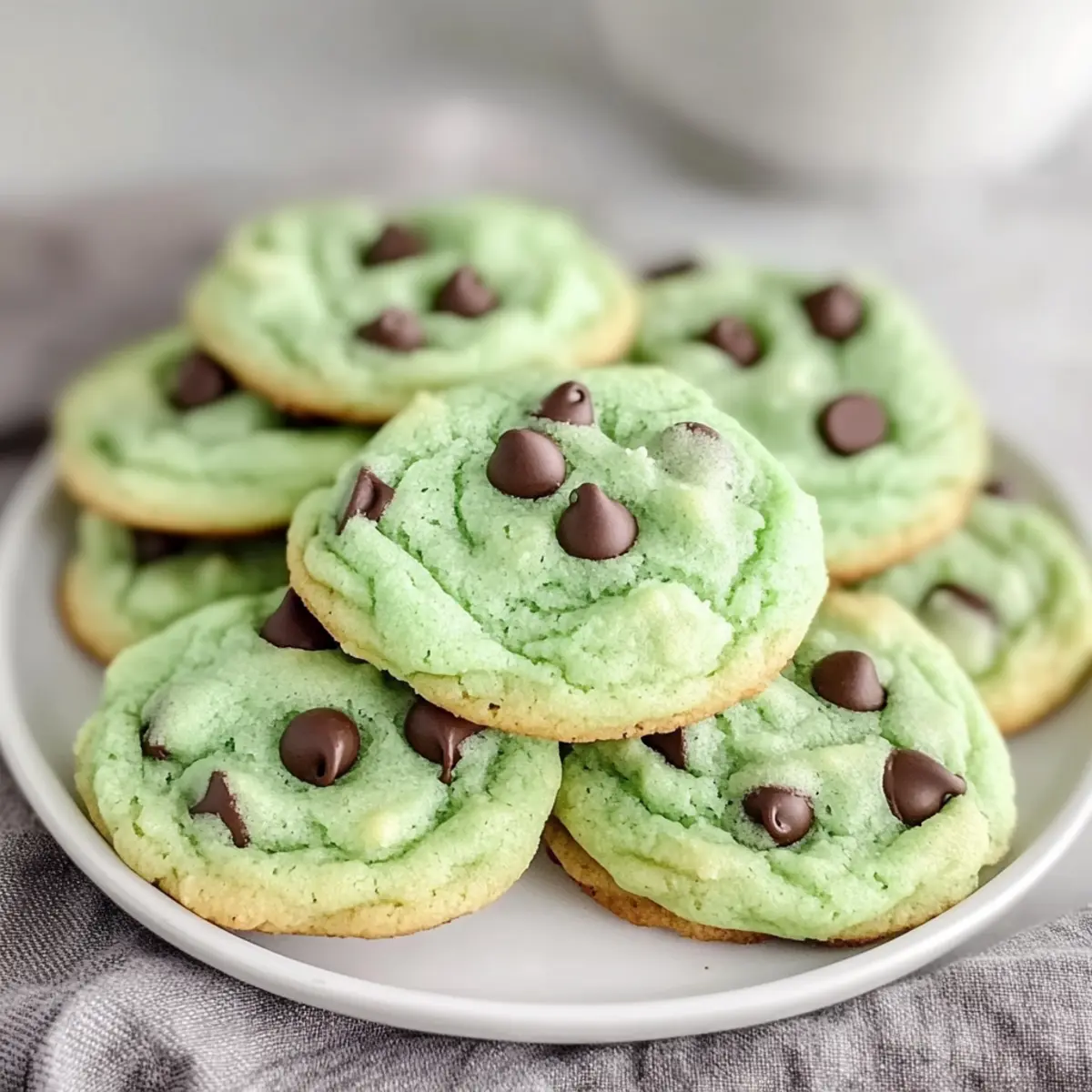 Mint Chocolate Chip Cookies