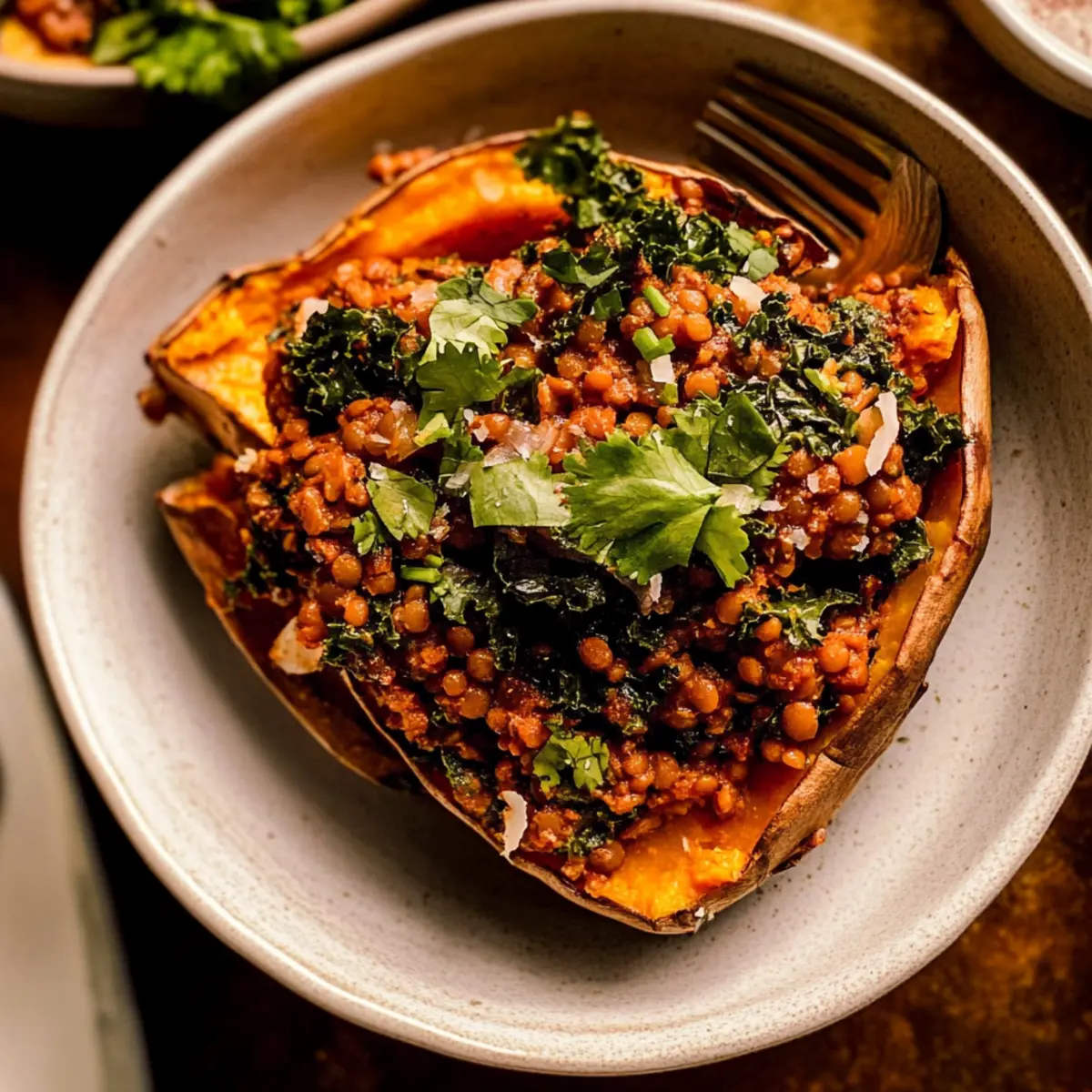 Harissa Coconut Lentils