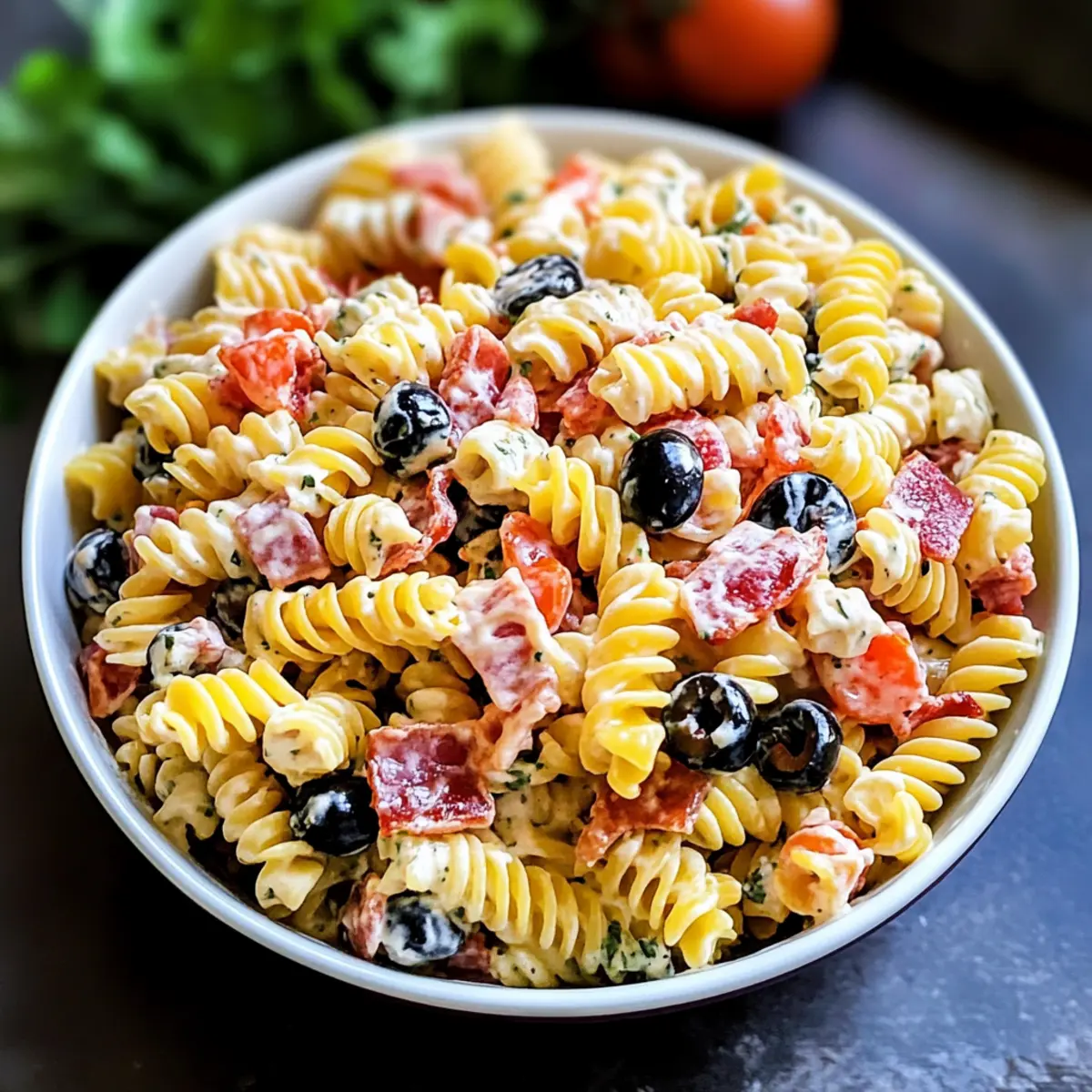 Bacon Ranch Pasta Salad
