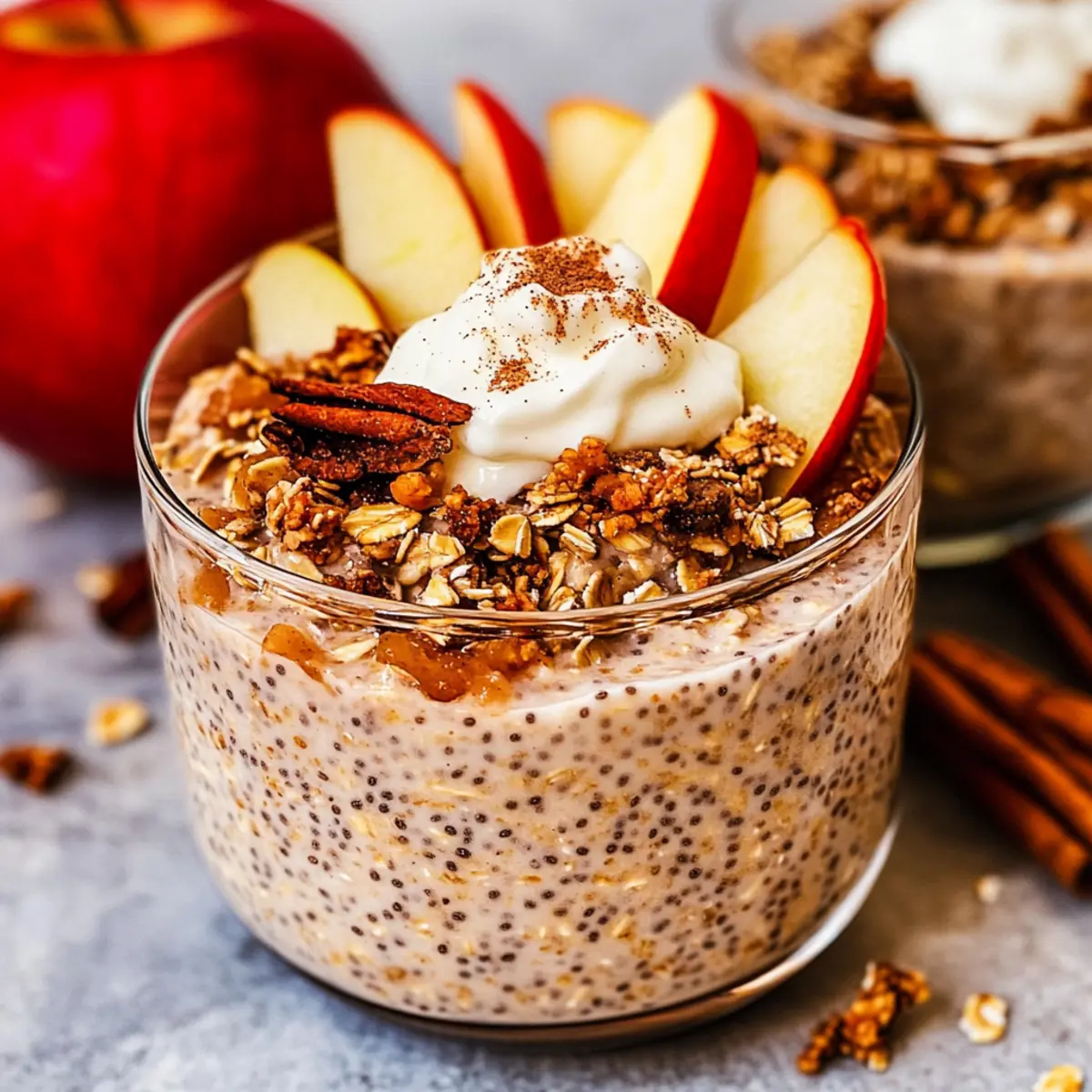 Applesauce overnight oats