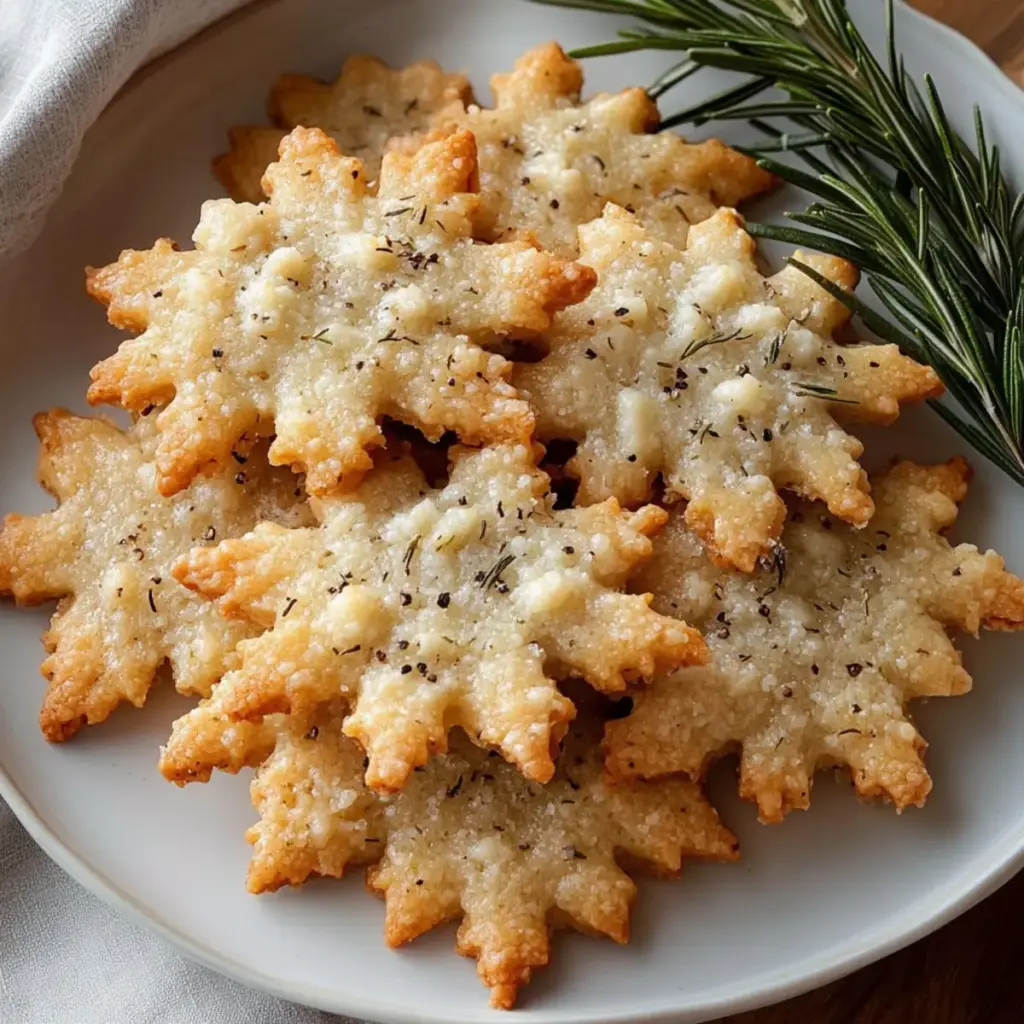 Parmesan Snowflake Cookies Recipe