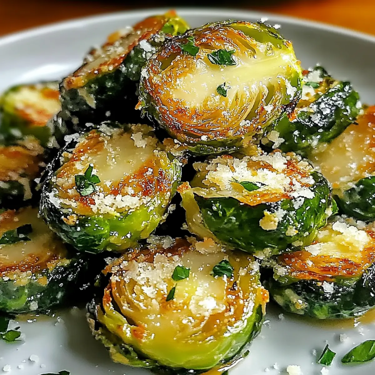 Garlic Parmesan Brussels Sprouts