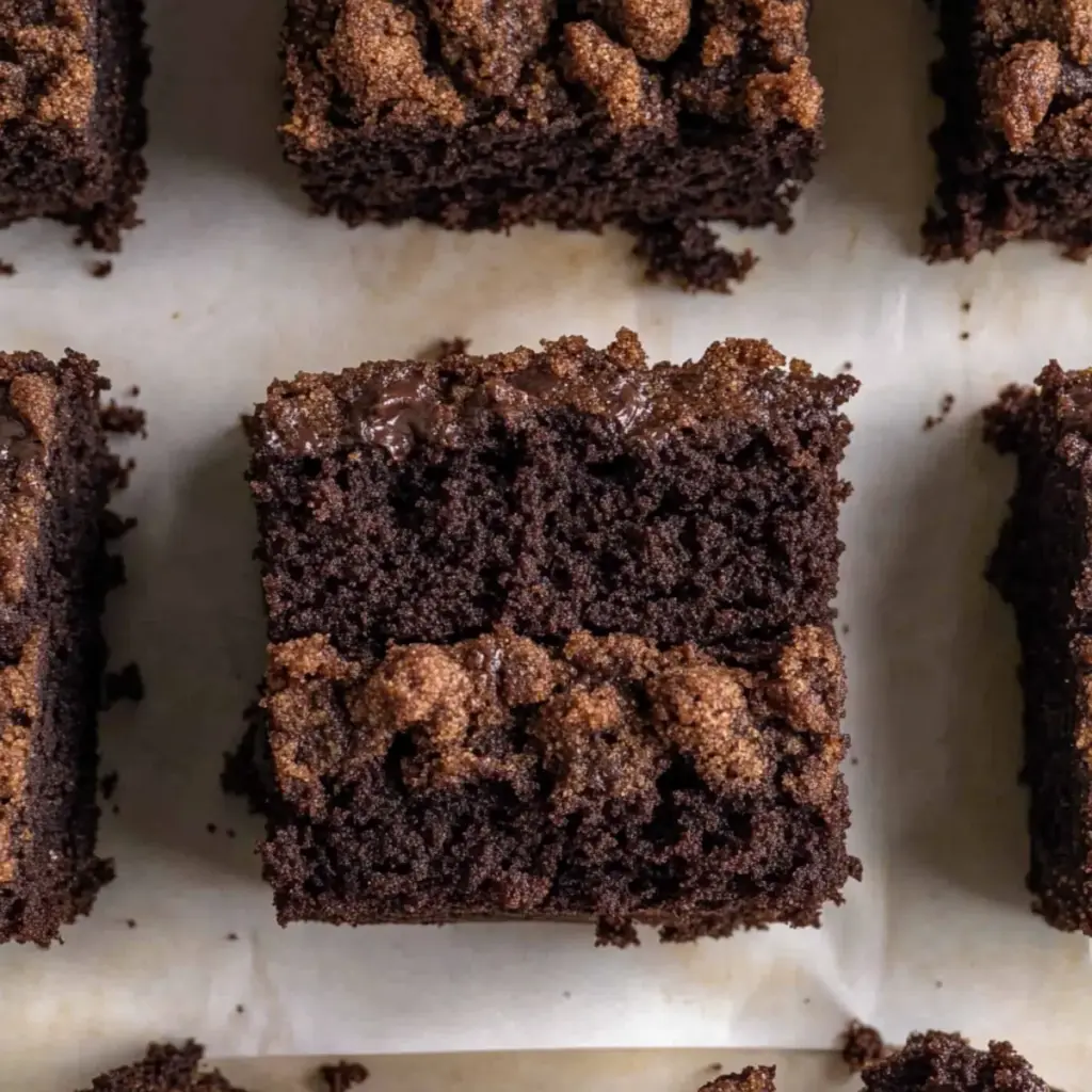 Triple Chocolate Crumb Cake