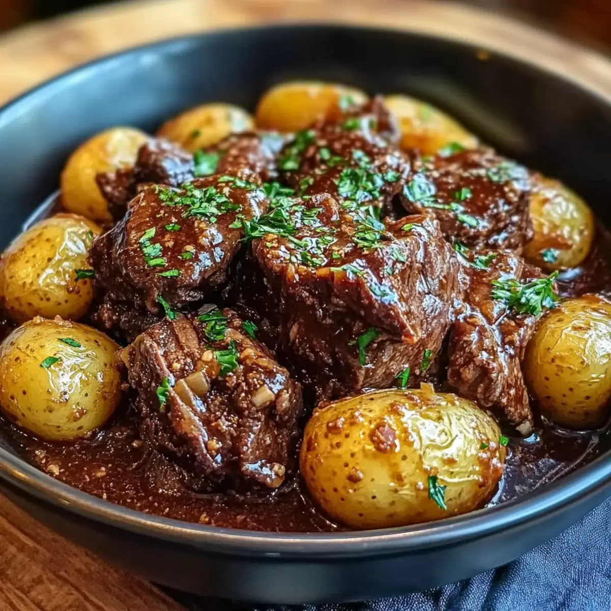 Garlic Butter Beef with Potatoes