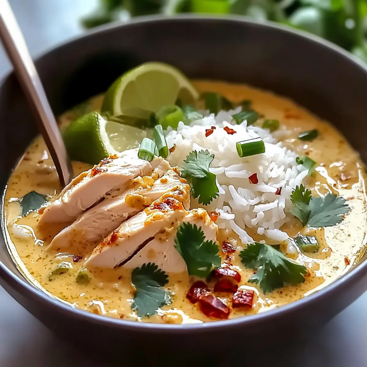 Coconut Chicken Brothy Rice