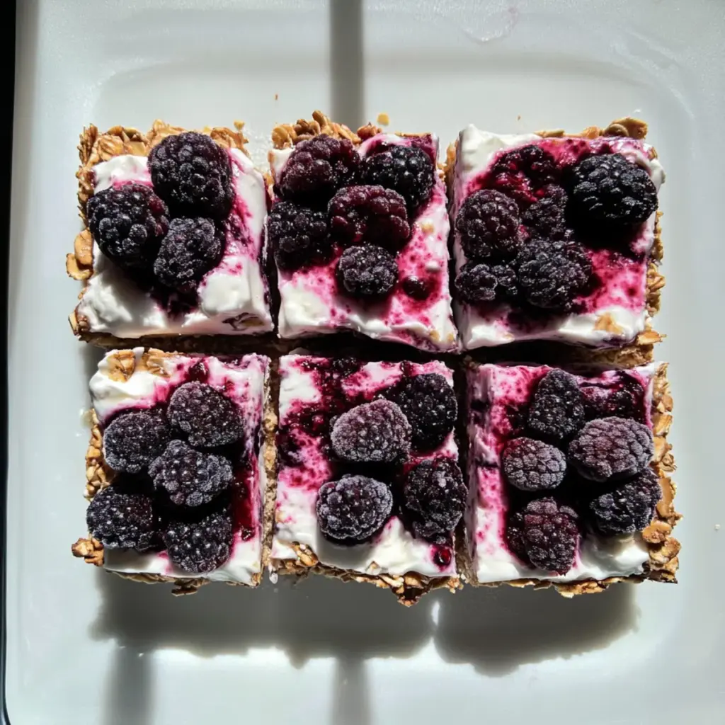 Frozen Yogurt Oatmeal Bars