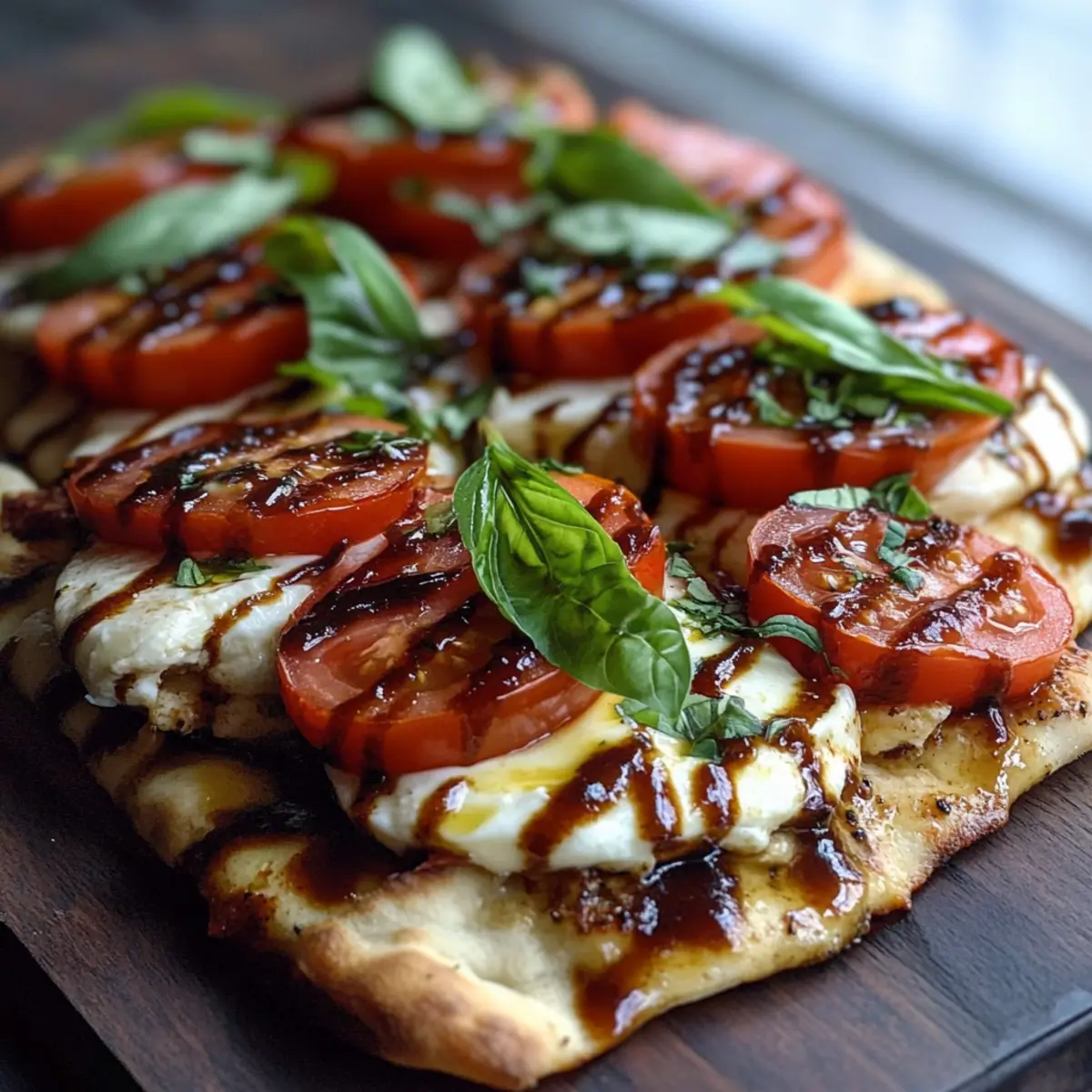 Chicken Caprese Flatbread Recipe