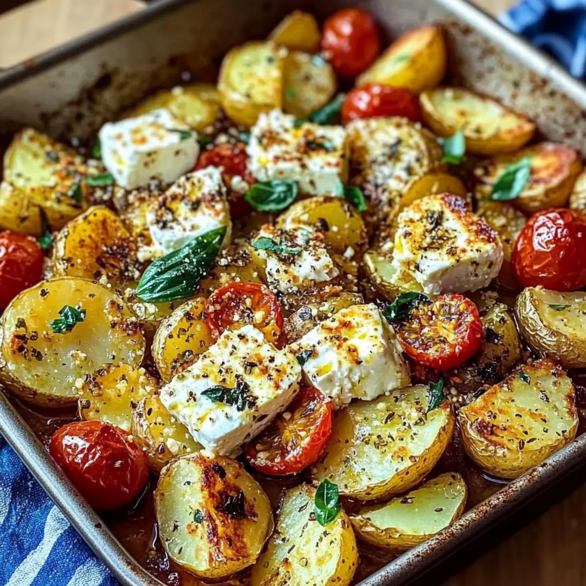 Baked Feta Potatoes