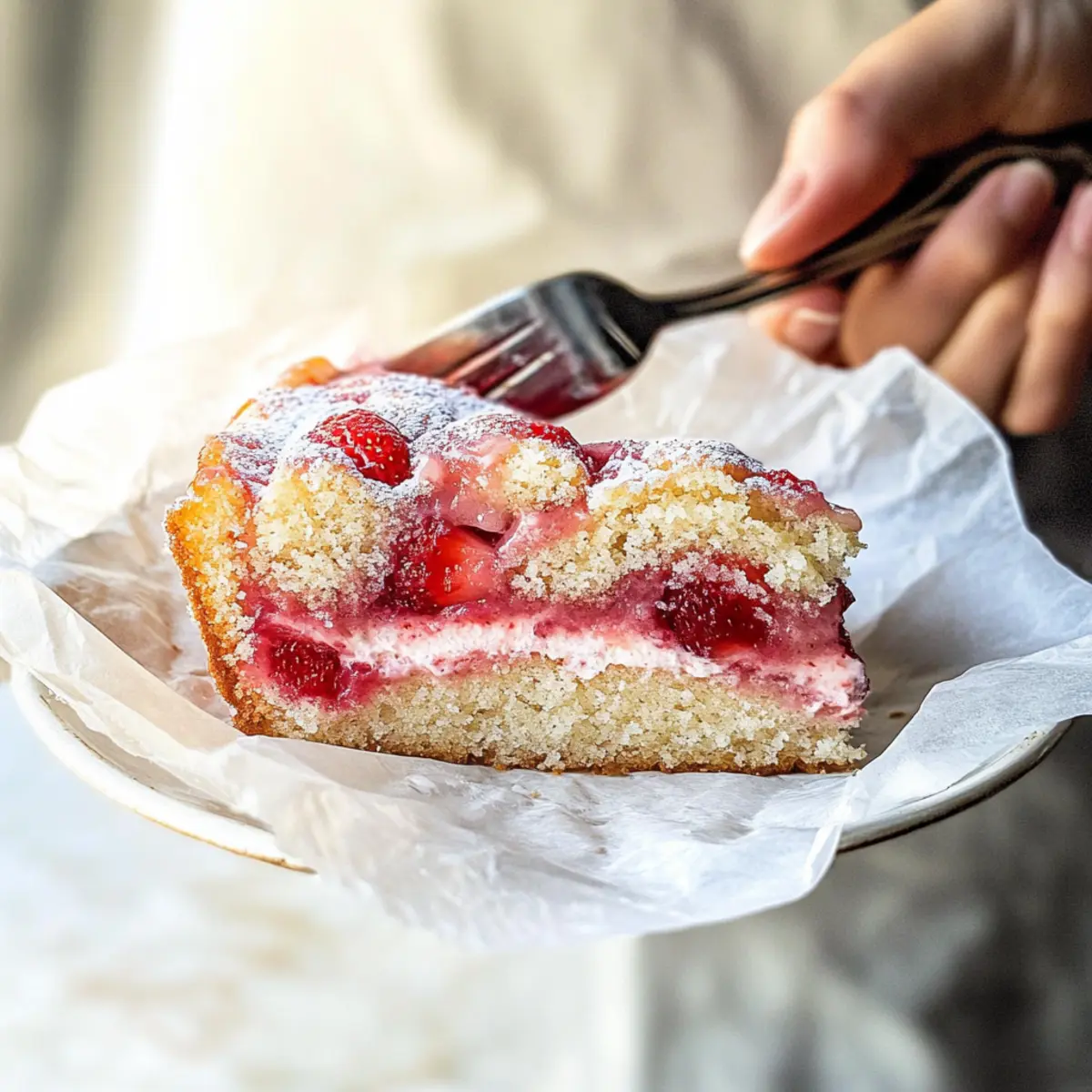 Strawberry Buttermilk Cake
