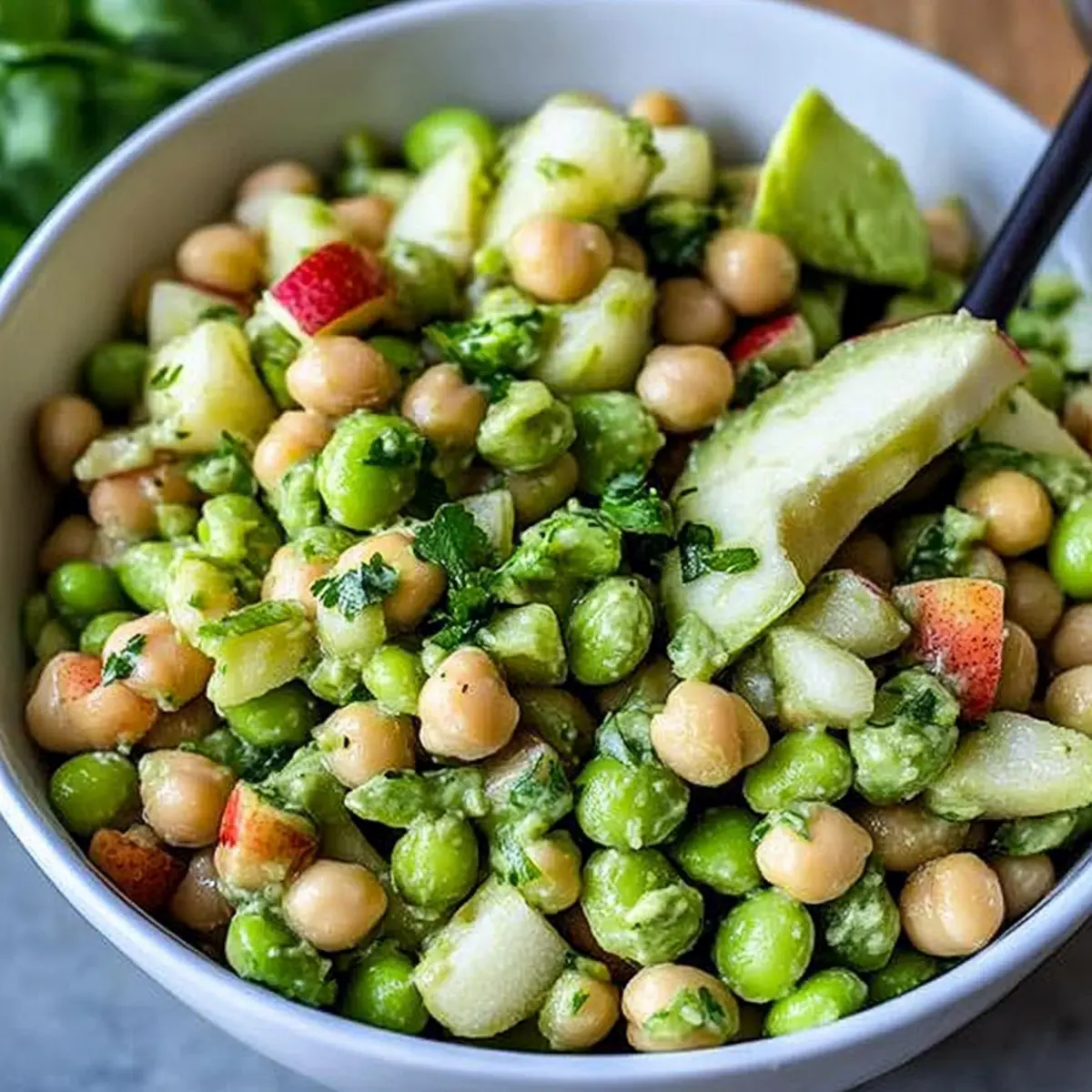 Vegan Edamame Chickpea Salad