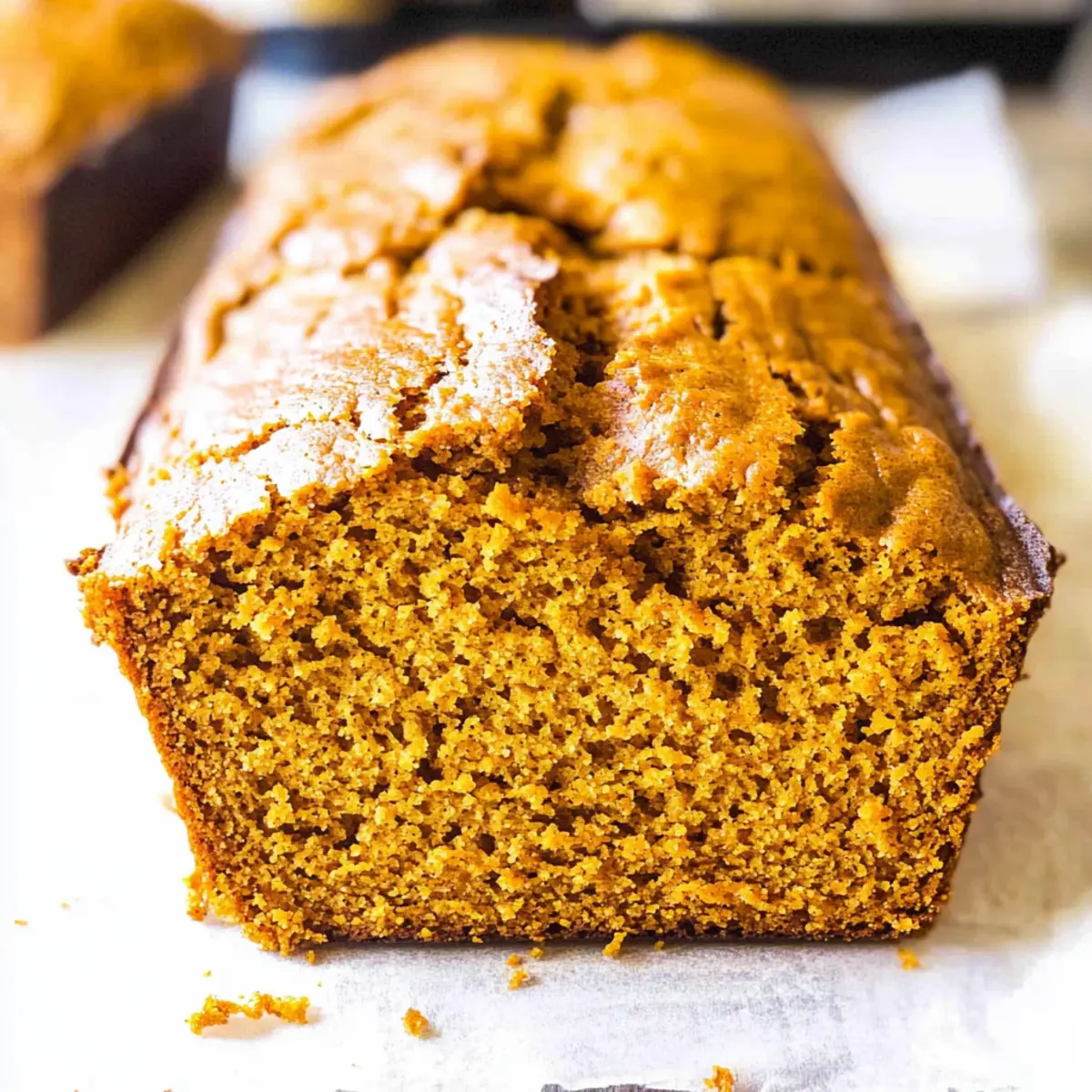 Vanilla pudding pumpkin bread