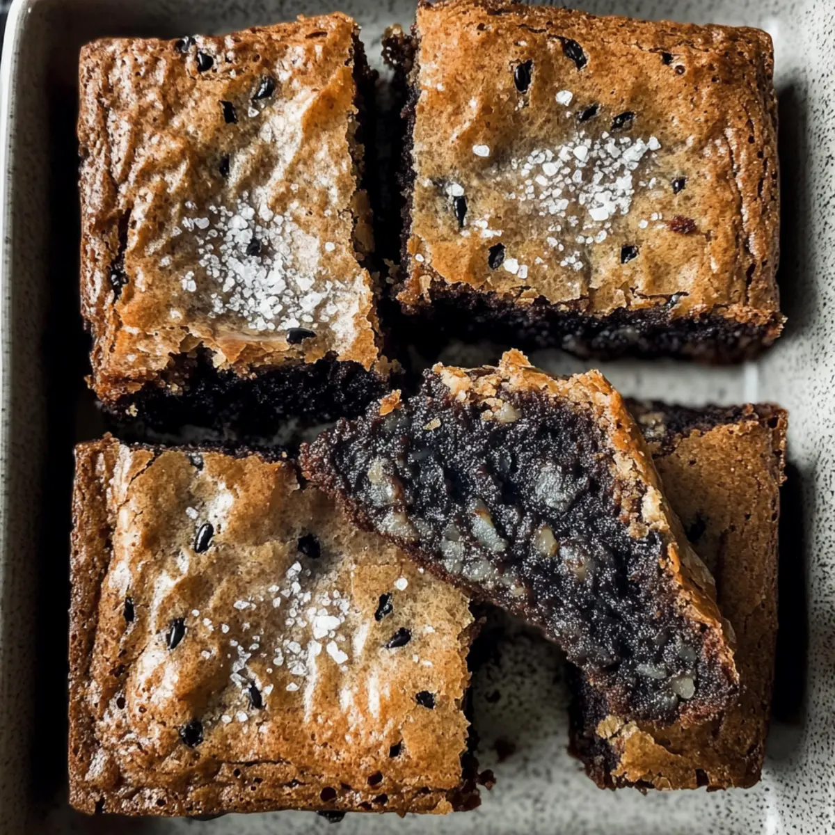 Black Sesame Brownies