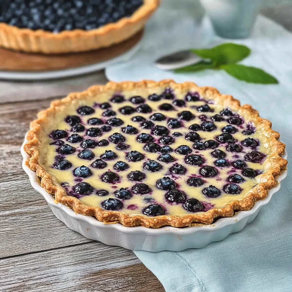 Mustikkapiirakka Blueberry Pie